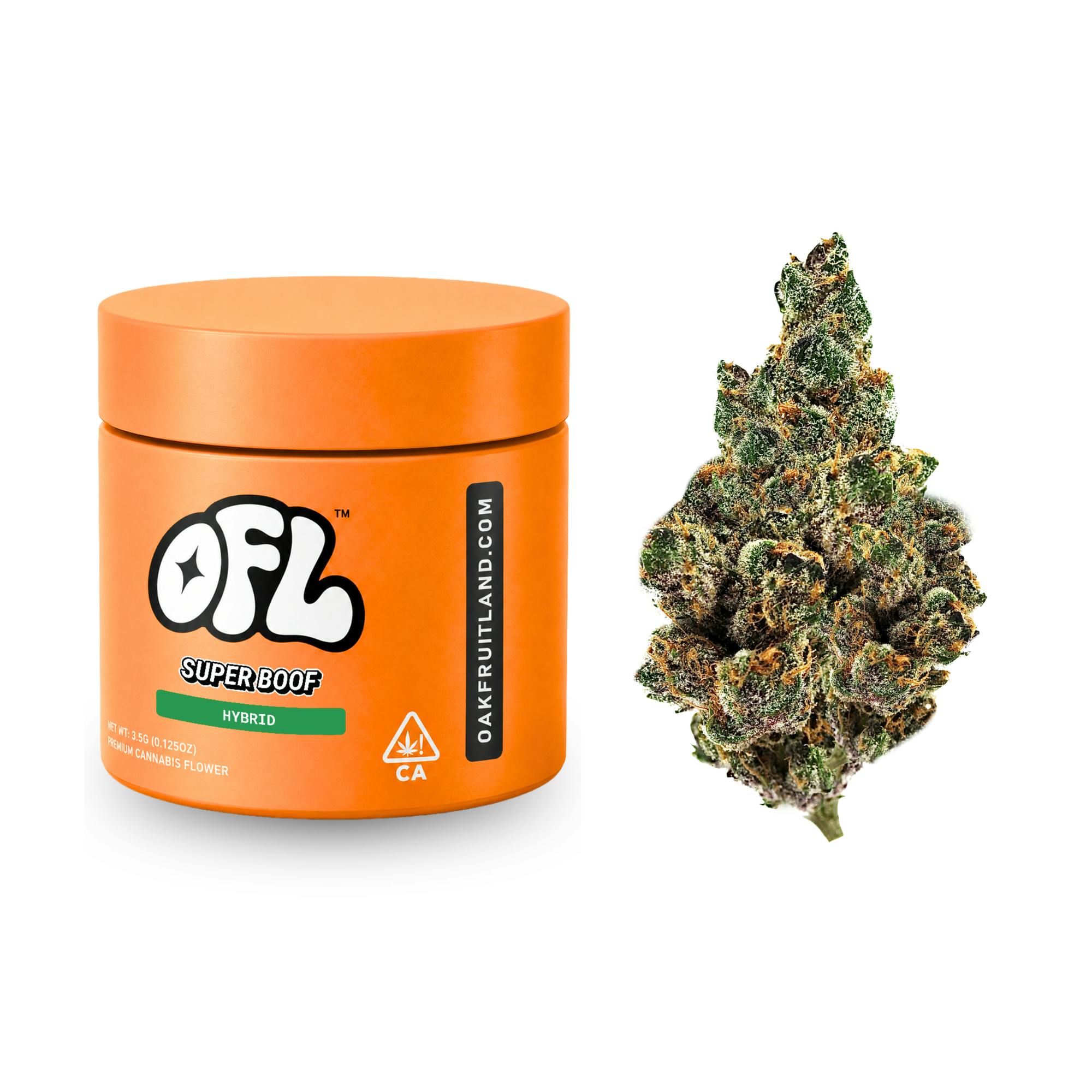 Super Boof Premium Flower Jar 3.5g - Big Buds by Oakfruitland (OFL)