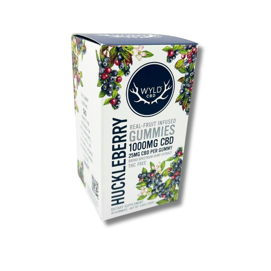 WYLD | Huckleberry CBD Gummies | Gummies | 40pk | 25mg/ea by Wyld