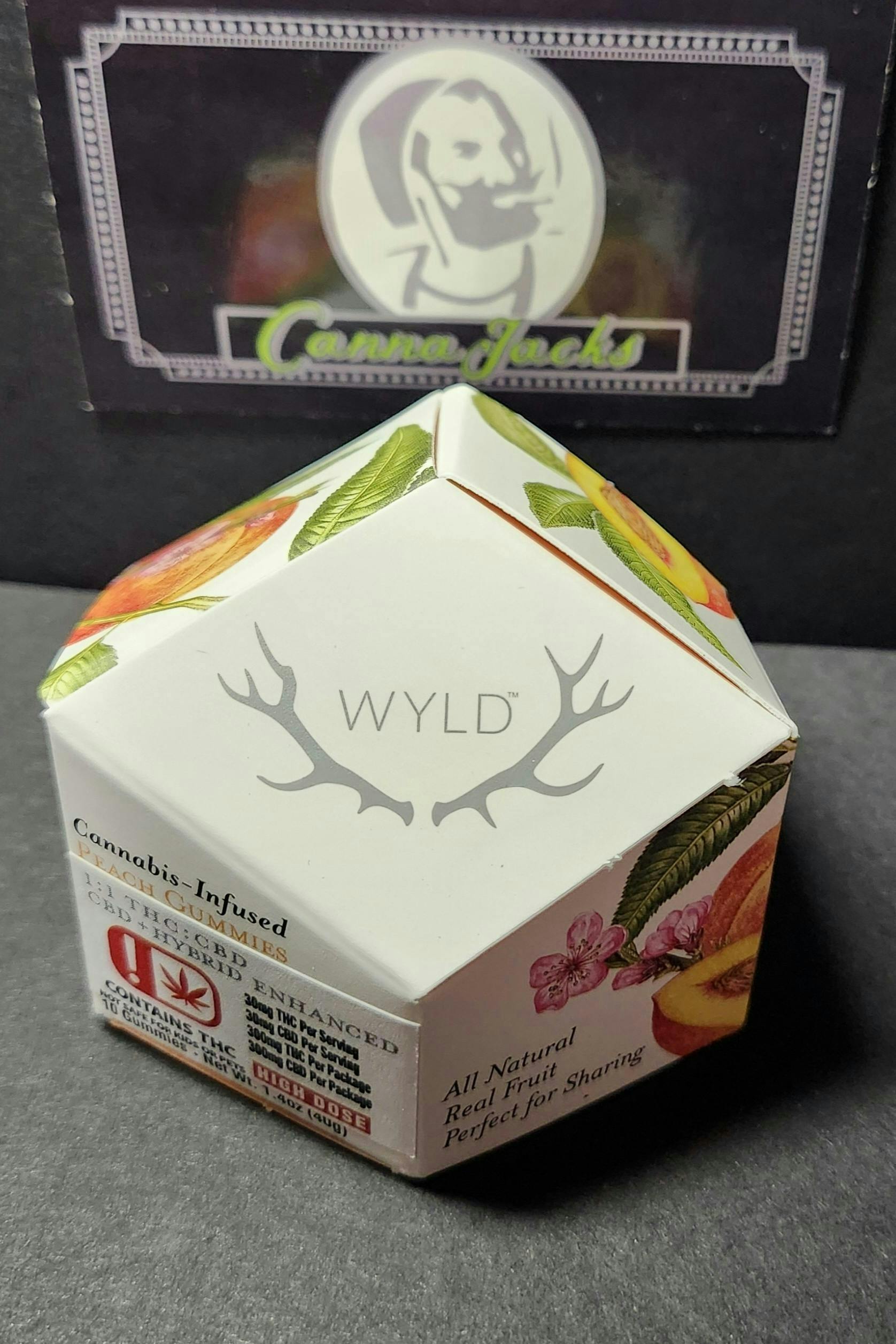 Peach Gummies | 1:1 THC:CBD Gummies | 10pk | 30mg/ea by Wyld