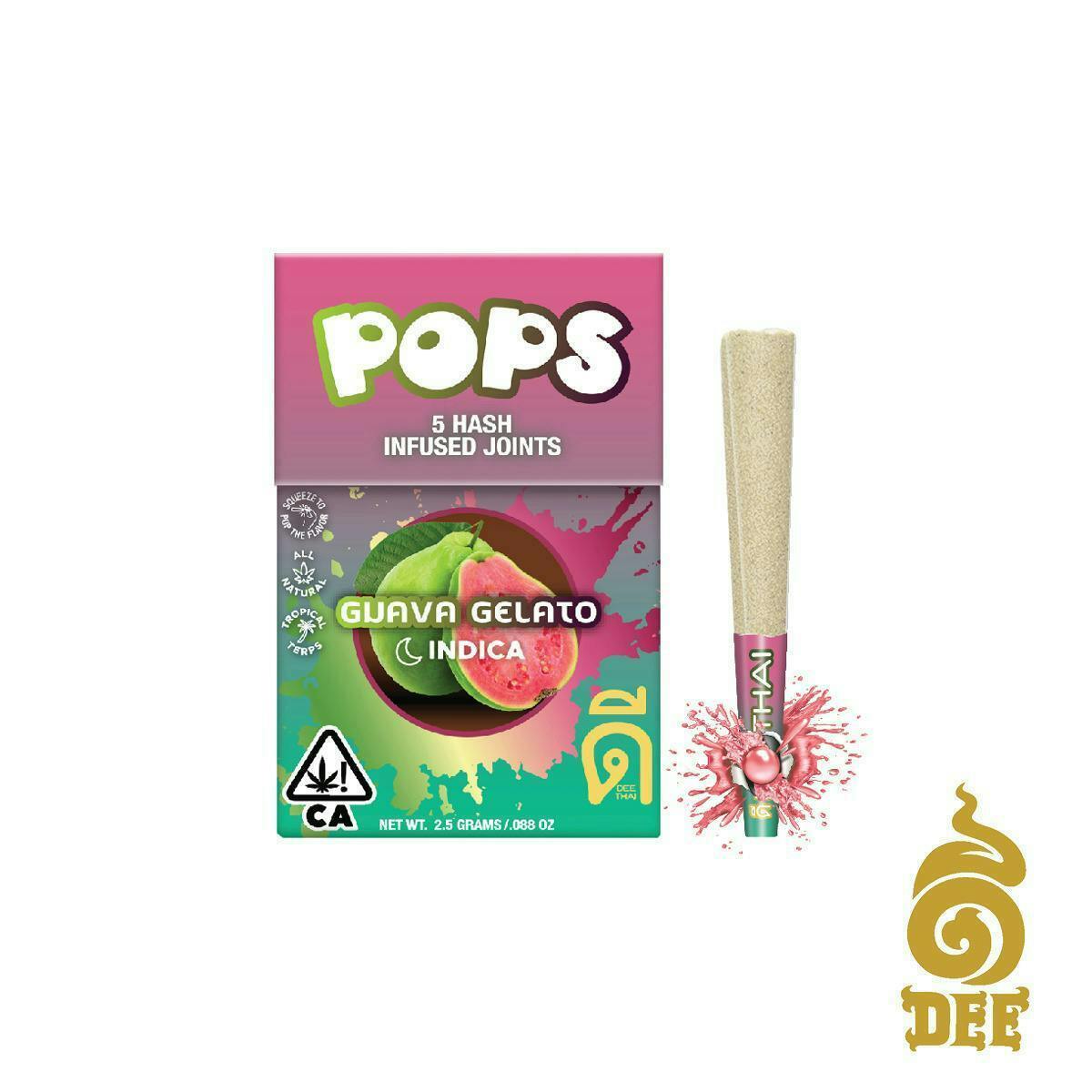 Dee Thai | Guava Gelato | Pops Infused Minis | 0.5g each | 5pk by Dee Thai