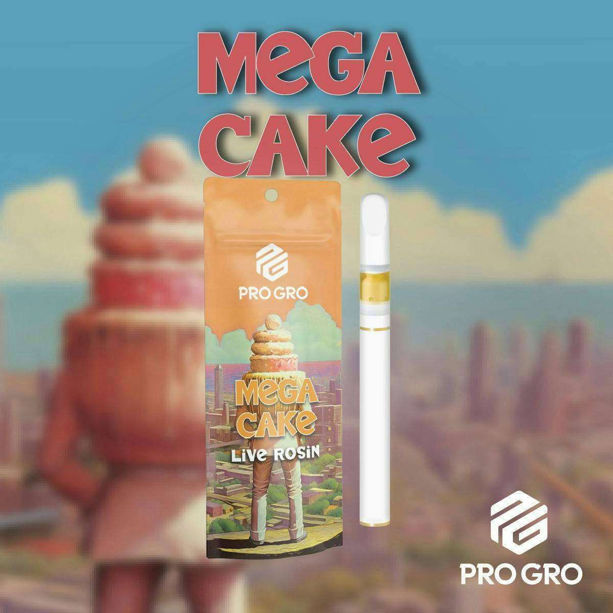Pro Gro | Mega Cake | Live Rosin Disposable | 0.5g by Pro Gro
