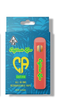 cannafornia disposable vape California Love Brand Disposable Vape Pens