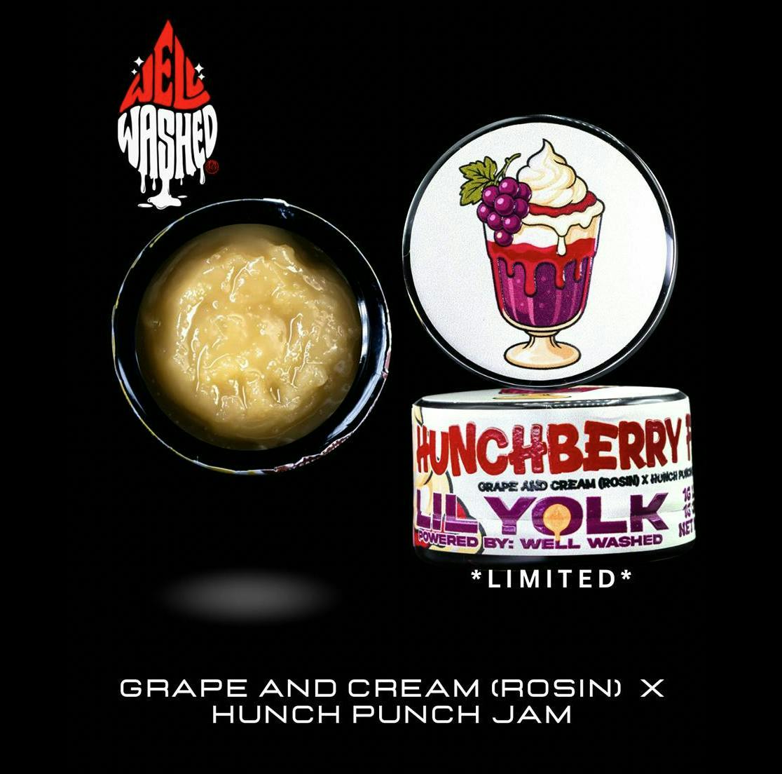Hunchberry | Lil Yolk Live Rosin | 2g by Well Washed Concentrate