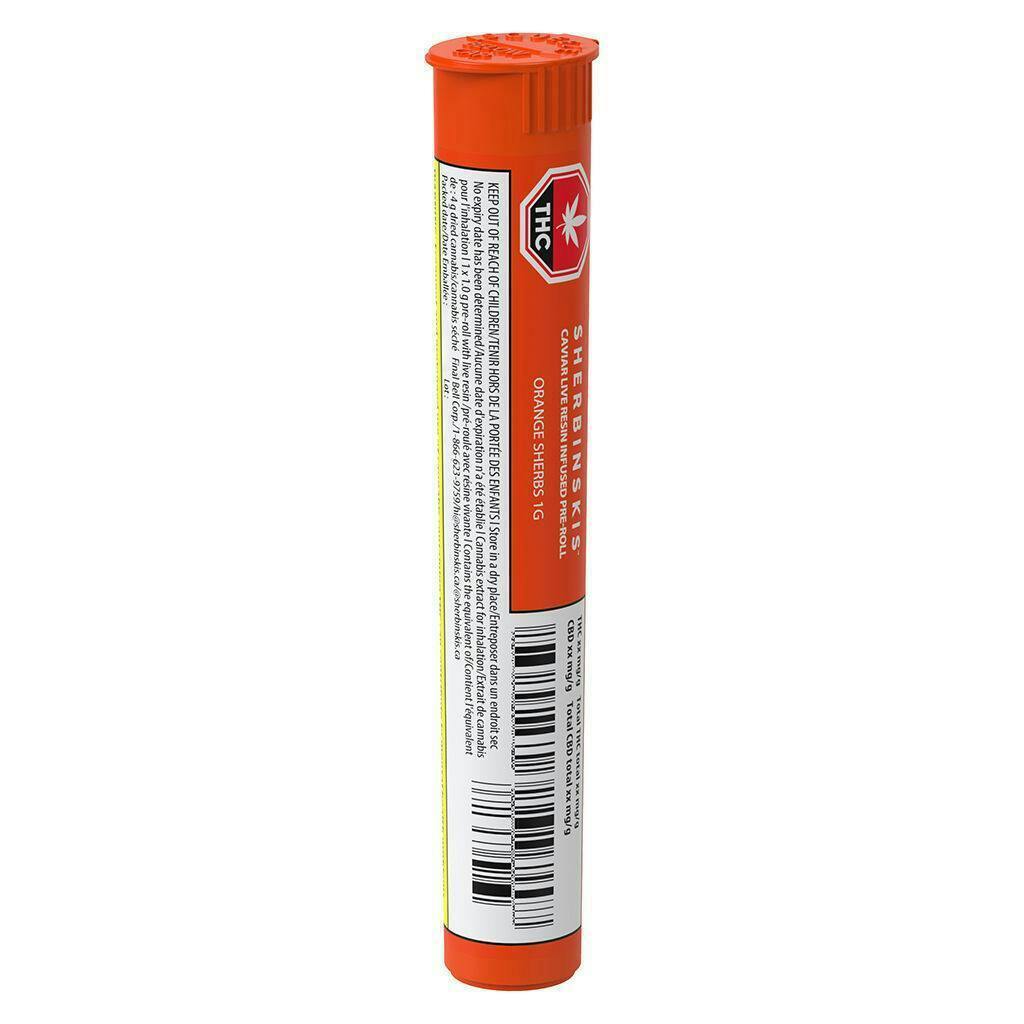 Sherbinskis | Orange Sherbs | Infused Joint | 1g