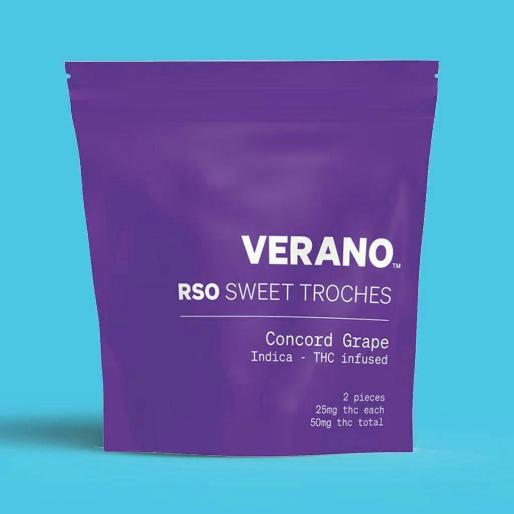 Verano | Concord Grape RSO Troches 1000mg | Mints | 10pk | 100mg/ea by Verano