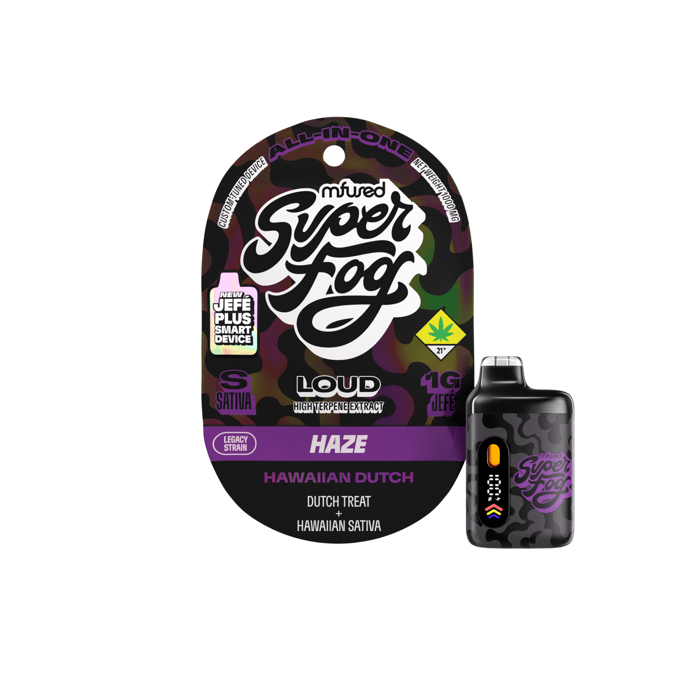 Hawaiian Dutch | LOUD High Terpene Extract Jefé Plus Disposable | 1g