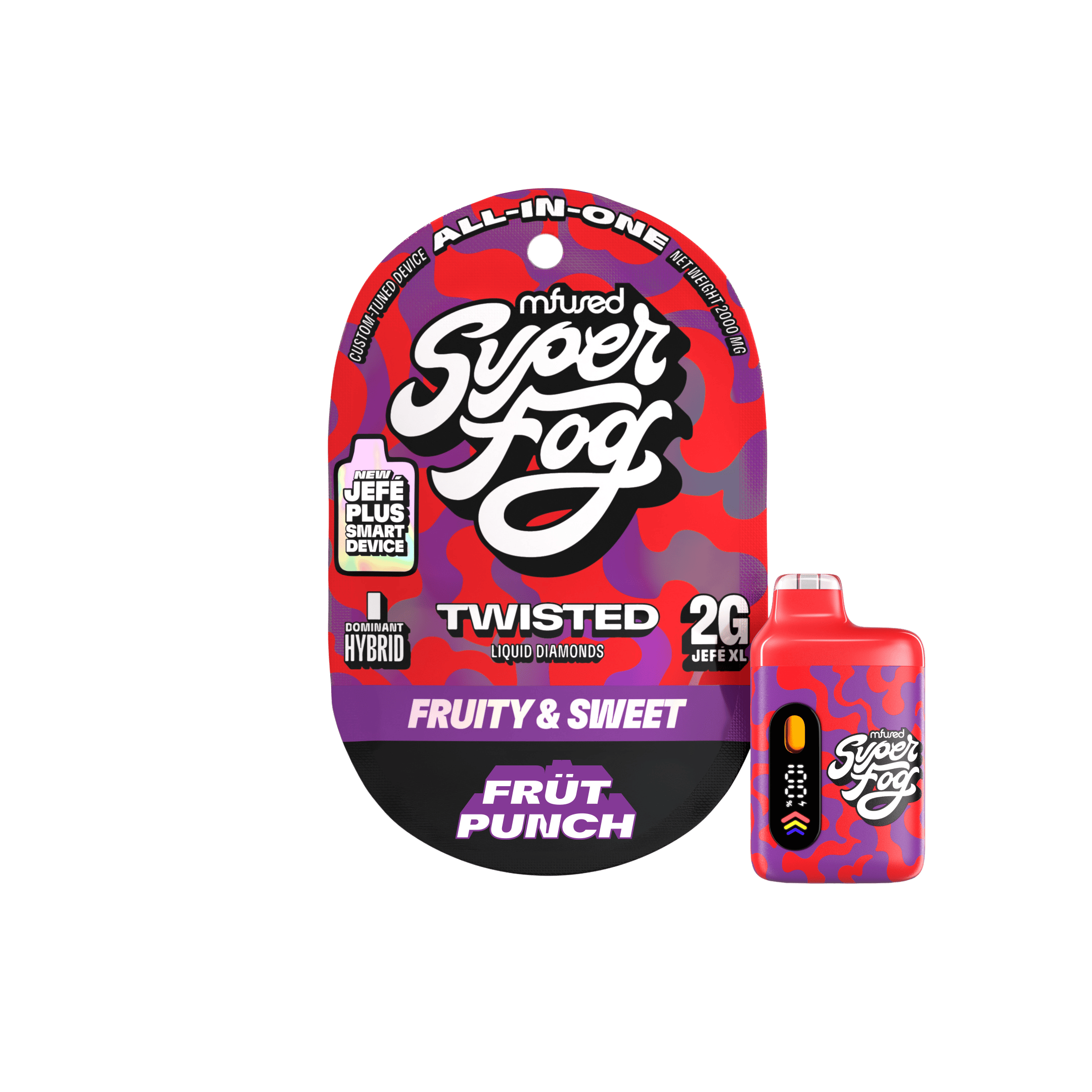 Früt Punch · TWISTED Liquid Diamonds Jefé Plus Disposable