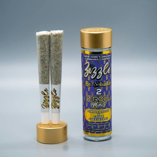 Purple Daddy x Grape Cheesecake | Infused Joints | 0.75g each | 2pk by Zizzle