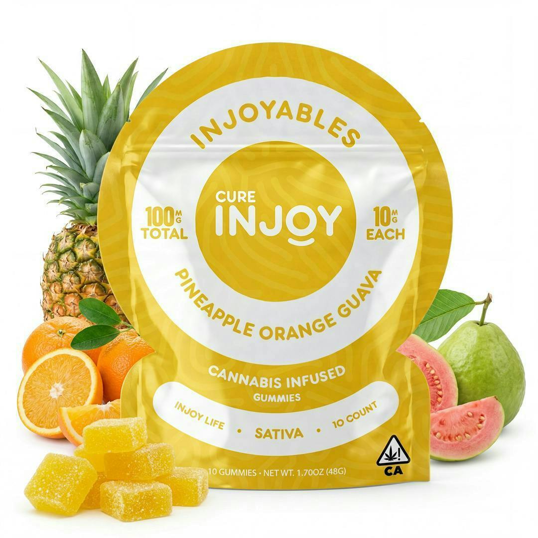 Injoyables | Pineapple Orange Guava | 100mg | 10ct | 10mg/ea