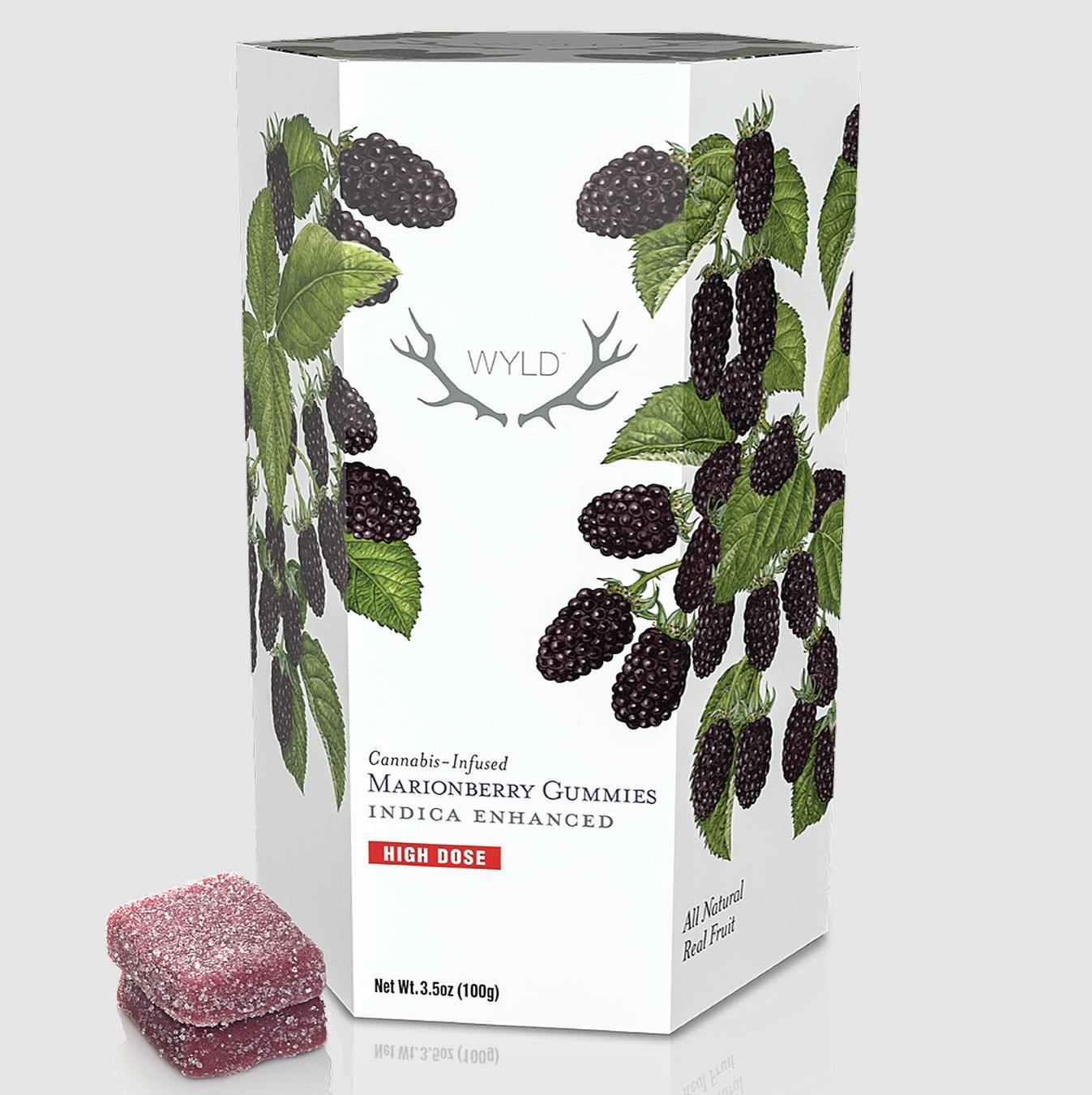 Marionberry Indica Enhanced Gummies | 200mg | 20ct | 10mg/ea by Wyld