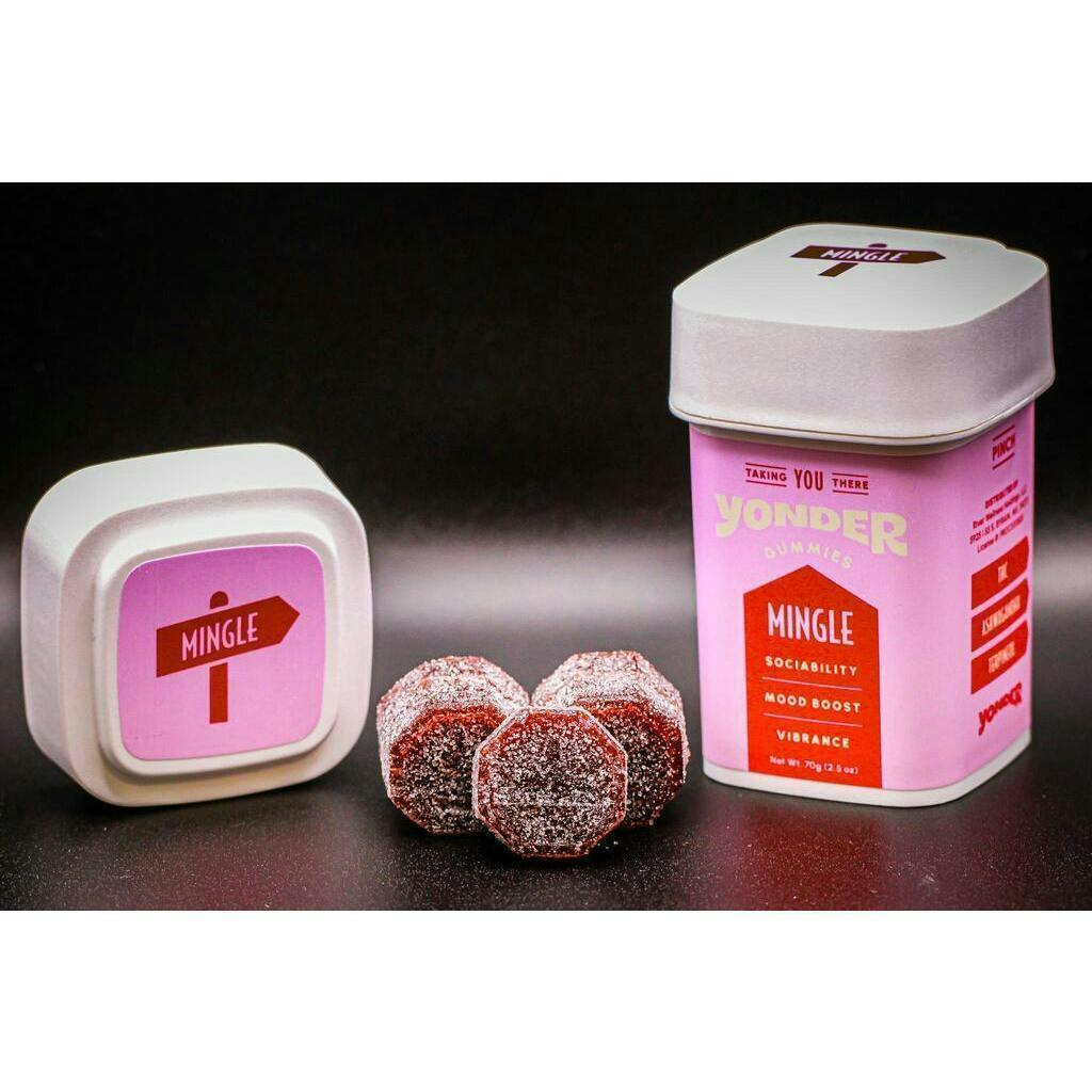 Yonder | Mingle | Passion Fruit Gummies | 1000mg | 10pk | 100mg/ea by Yonder