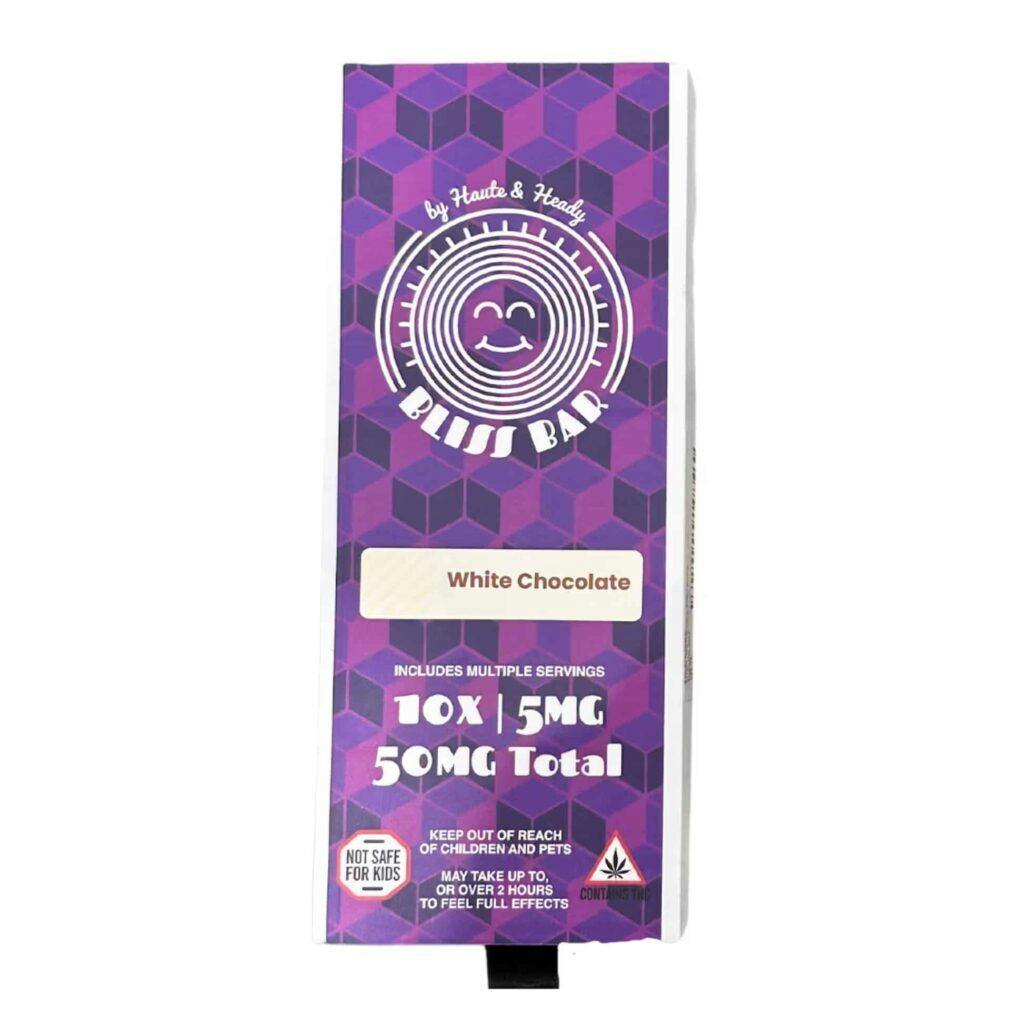 Bliss Bar | White Chocolate Chocolates | 100mg | 20ct | 5mg/ea by Haute & Heady