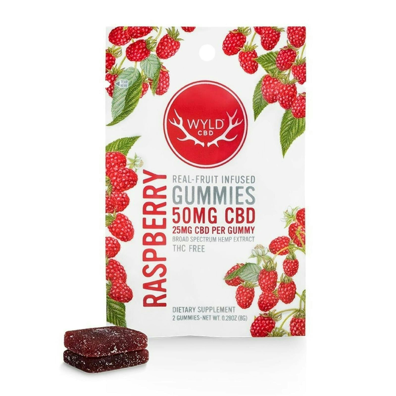 Raspberry CBD Gummies | Gummies | 2pk | 0mg/ea by WYLD
