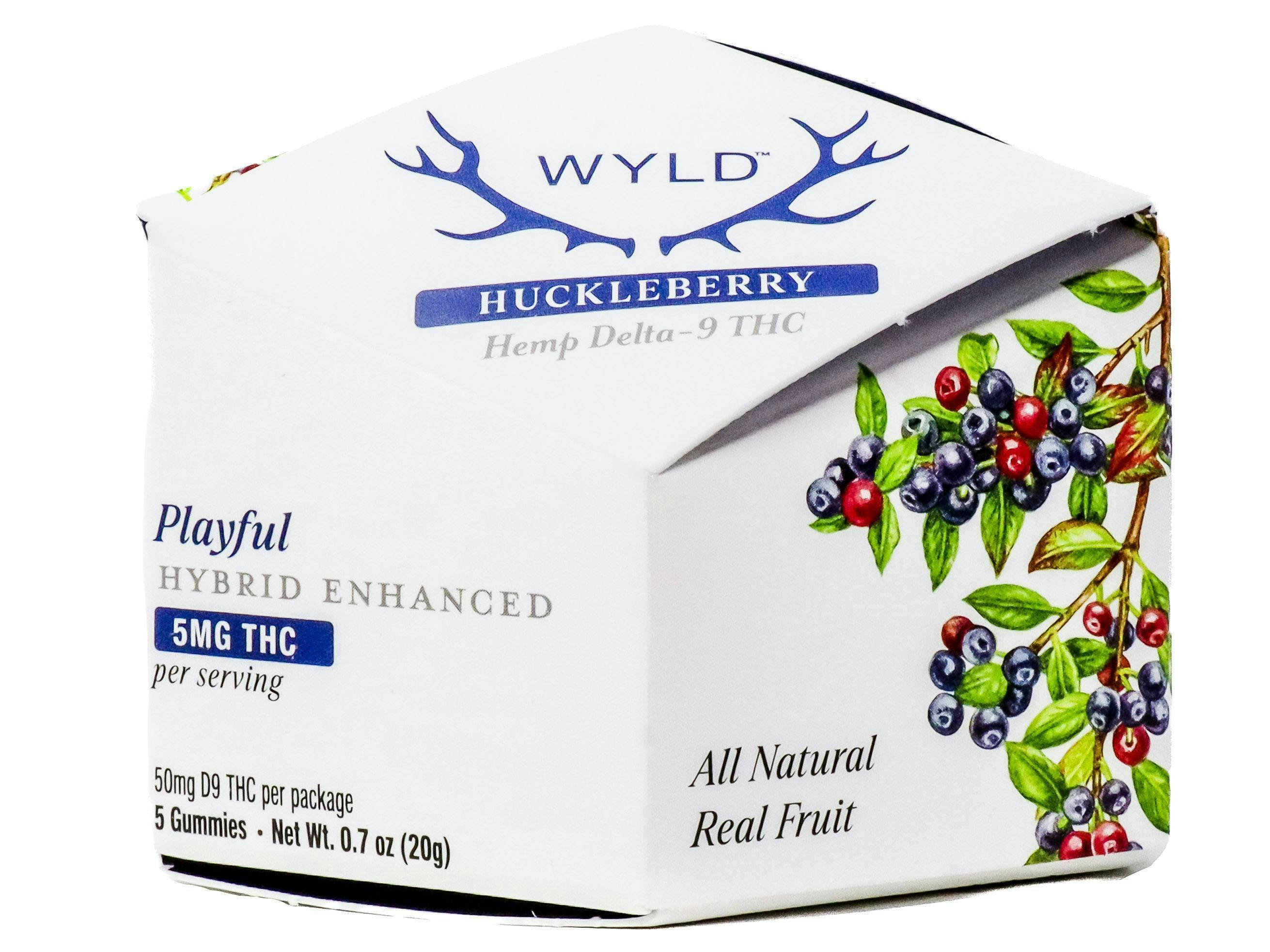 Huckleberry Hybrid Enhanced Gummies | Gummies | 5pk | 5mg/ea by Wyld