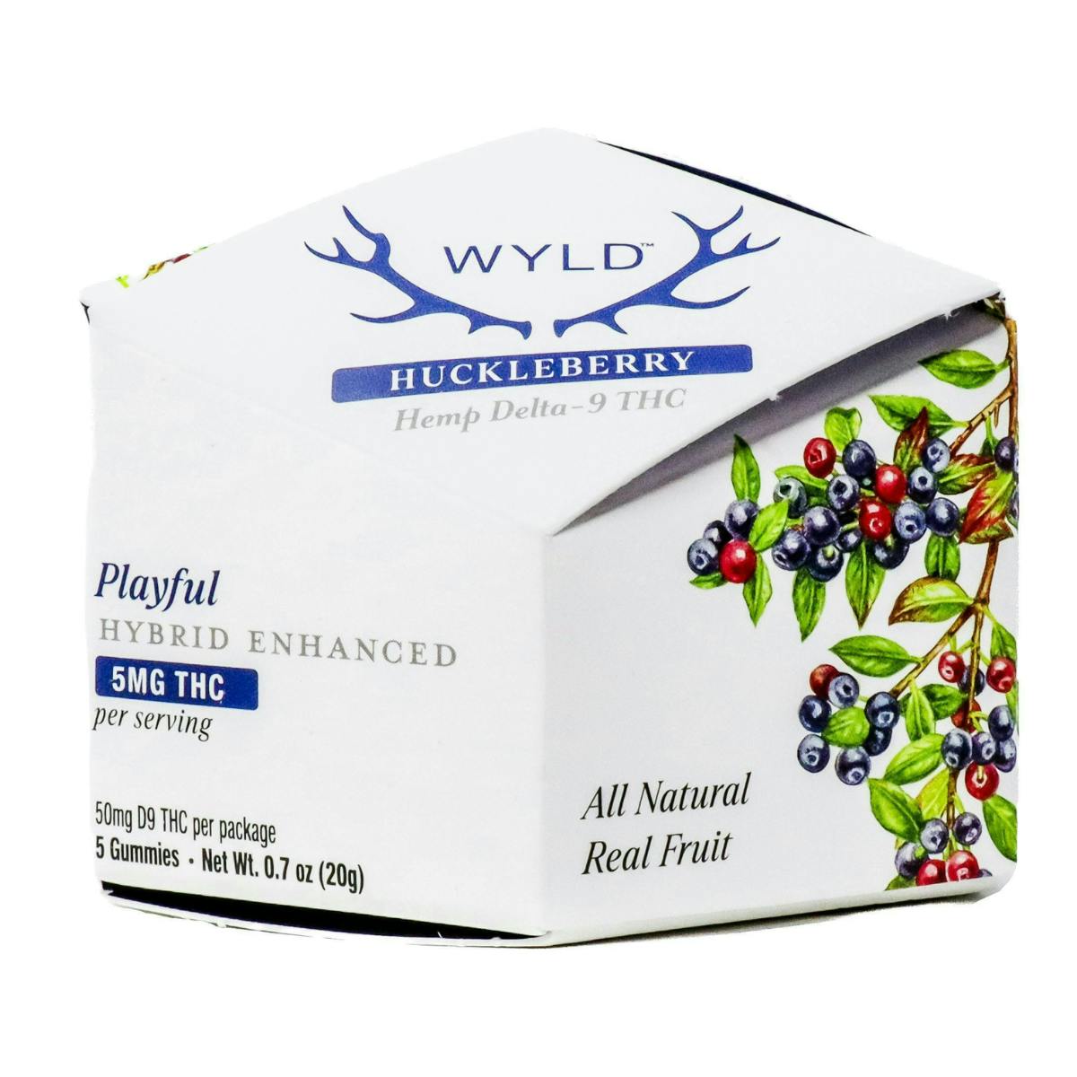 Huckleberry Hybrid Enhanced Delta-9 Gummies | 25mg | 5ct | 5mg/ea