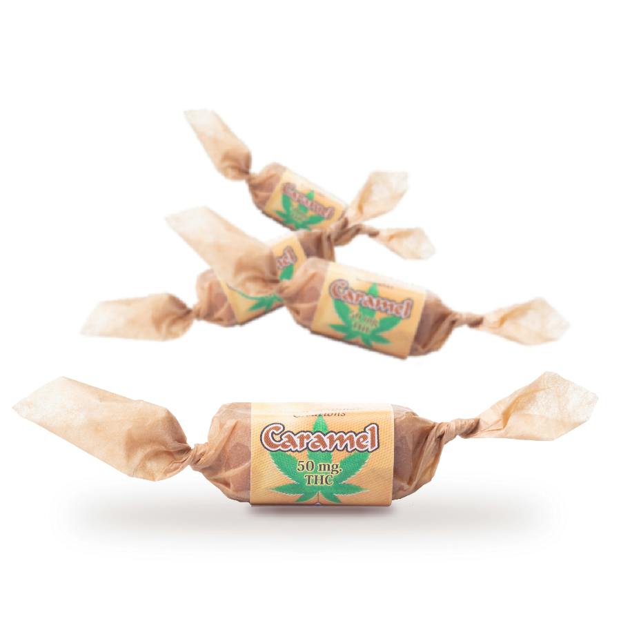 50mg Caramel Chew | Gummies | 50mg/ea at Maple Valley Pharms