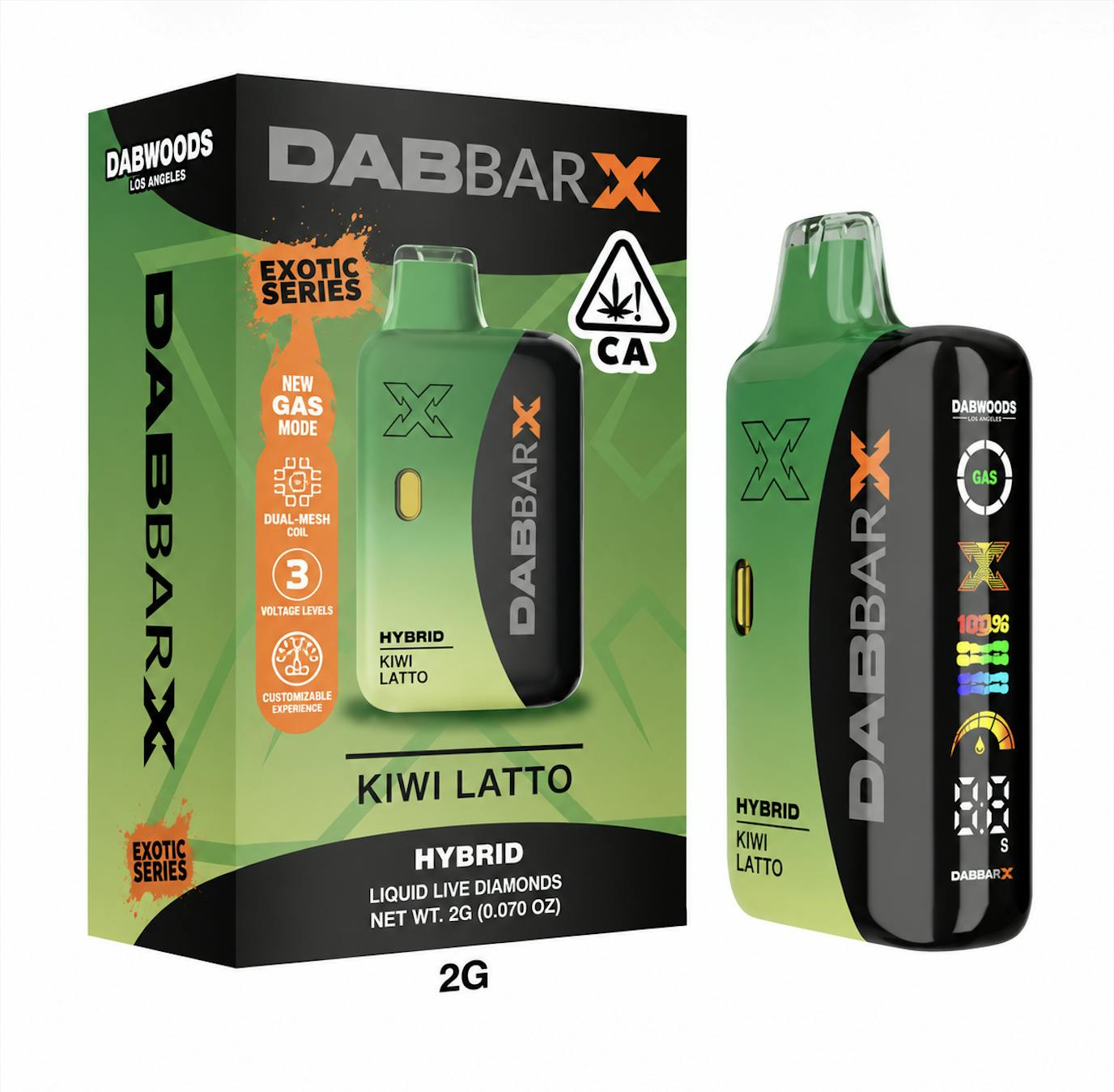 Kiwi Latto | Dab Bar X Liquid Live Diamonds Disposable | 2g by Dabwoods