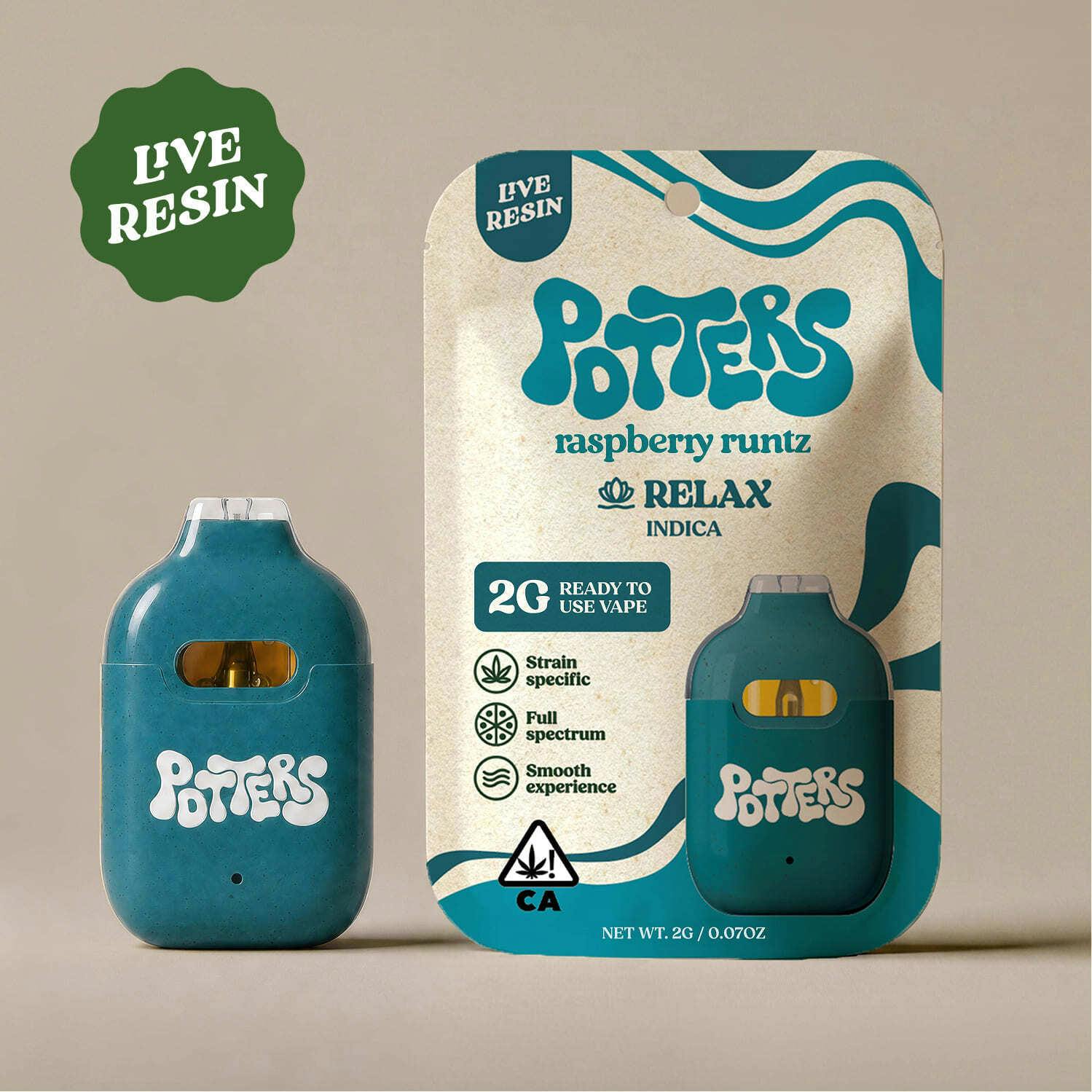 Raspberry Runtz | Live Resin Disposable | 2g