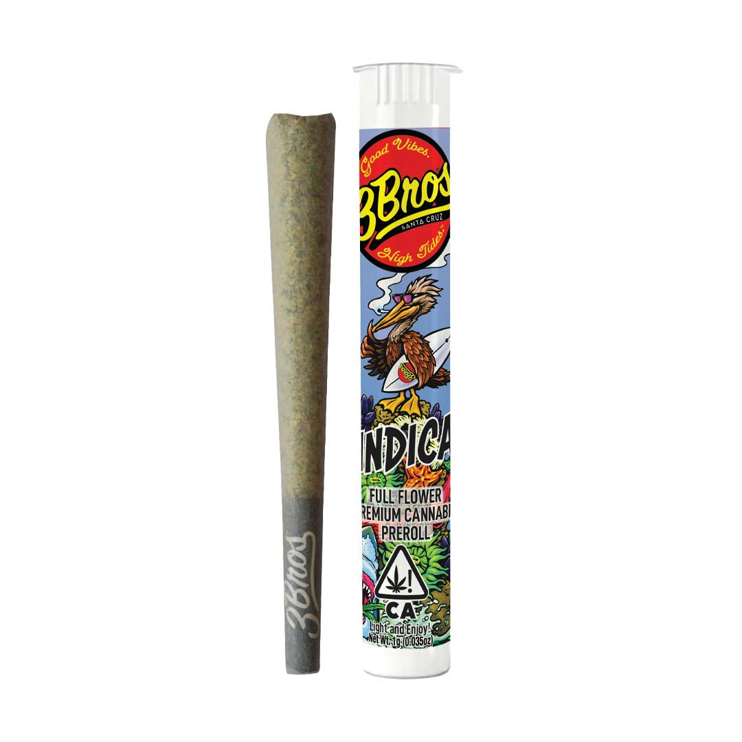 3 Bros | Pre-Roll | 1g | Glitter Bomb | Indica
