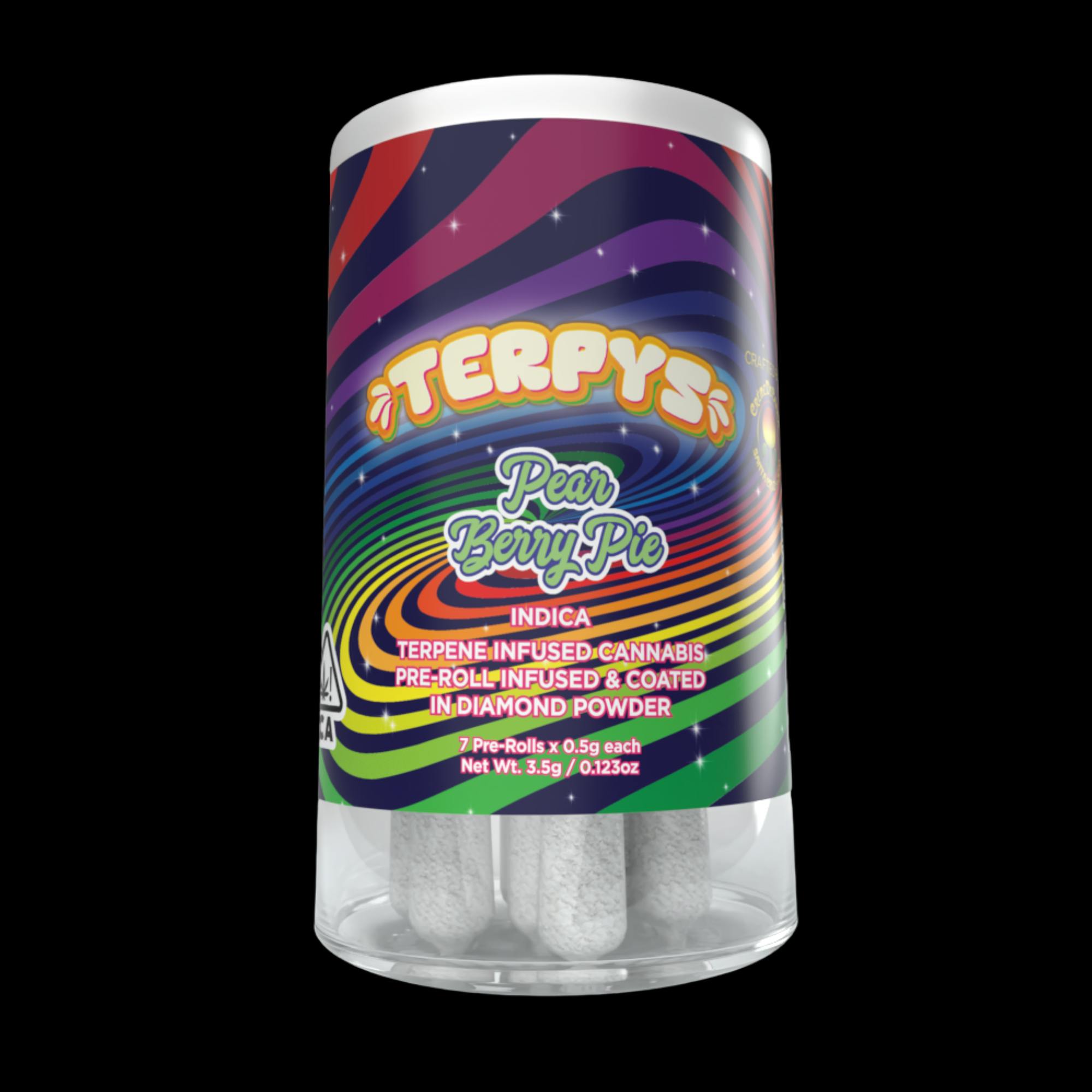 Creme De Canna Terpys Dia. Infused Minis Pre Roll Pear Berry Pie 3.5g (I) by Crème De Canna