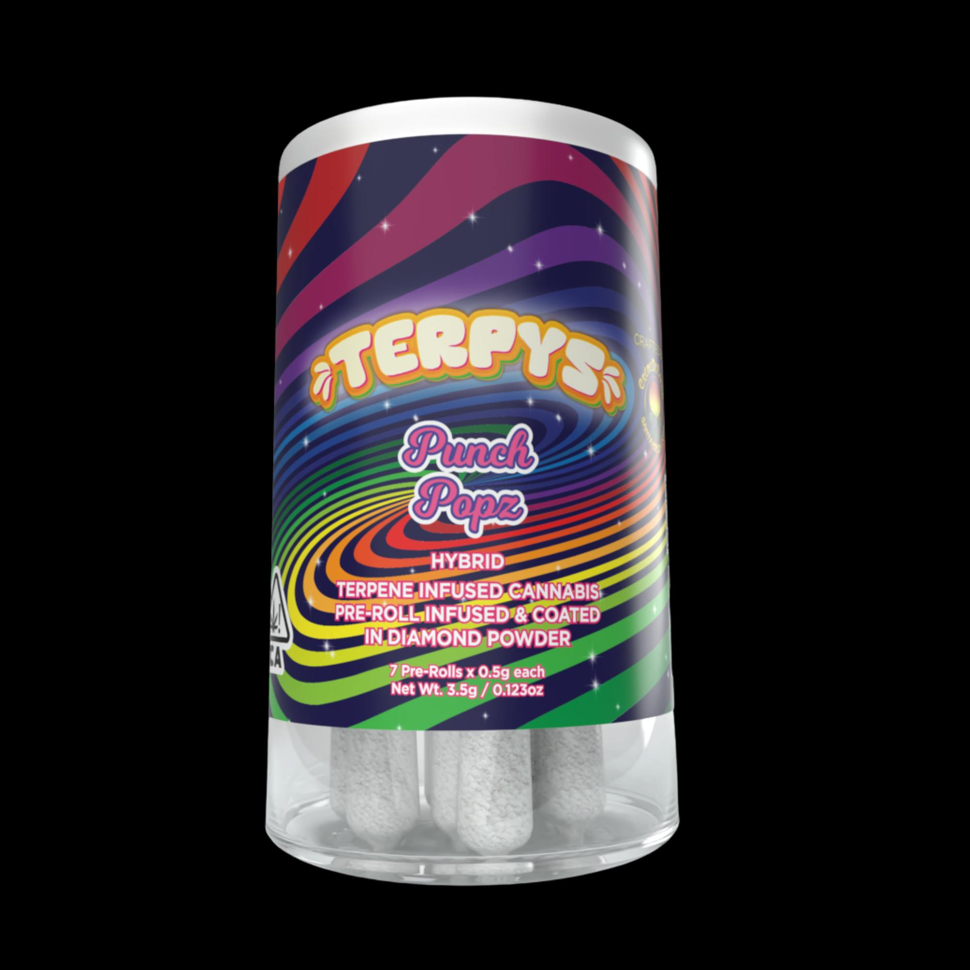 Creme De Canna Terpys Diamond Infused Minis Pre Roll Punch Popz 3.5g (H)