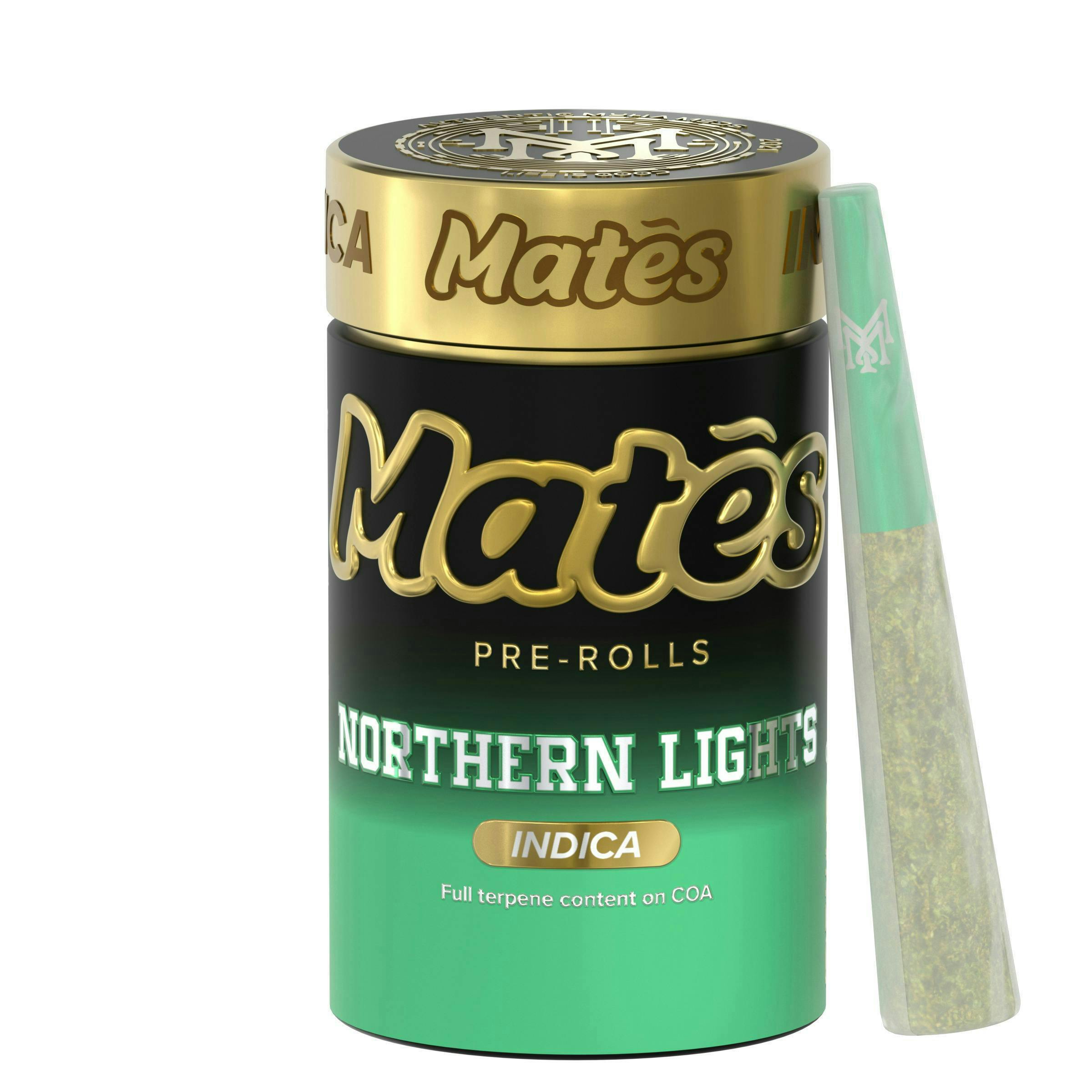 Northern Lights | Mates Infused Joints | 0.7g each | 5pk by Muha Meds