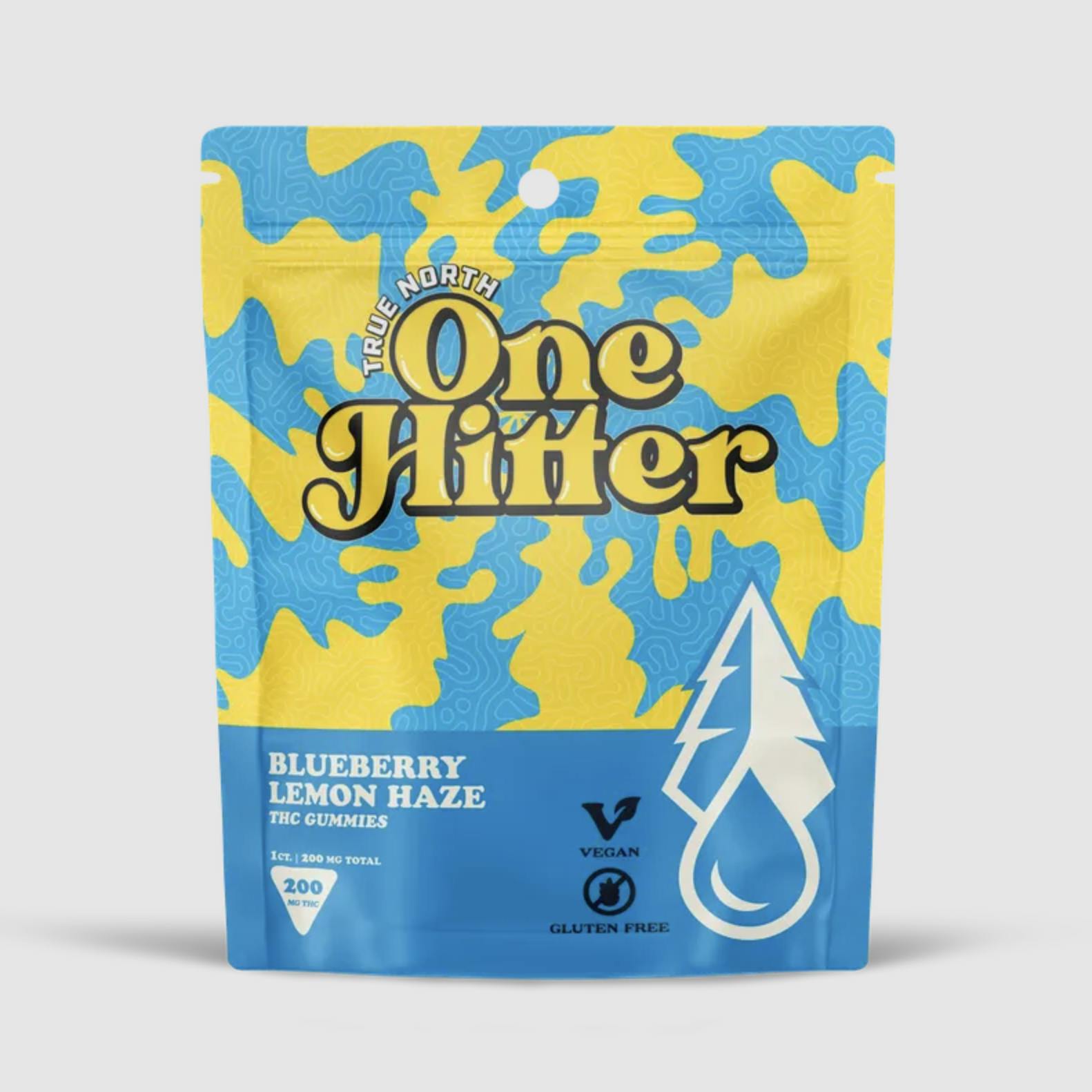 One Hitter | Vegan Blueberry Lemon Haze Gummies | 200mg | Single by True North Collective MI