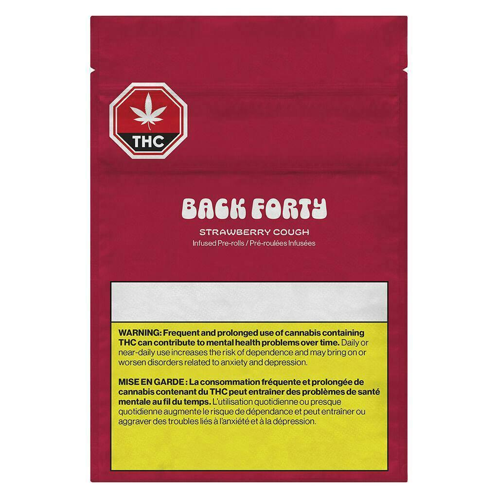 Back Forty | Strawberry Cough | Infused Minis | 0.5g each | 3pk