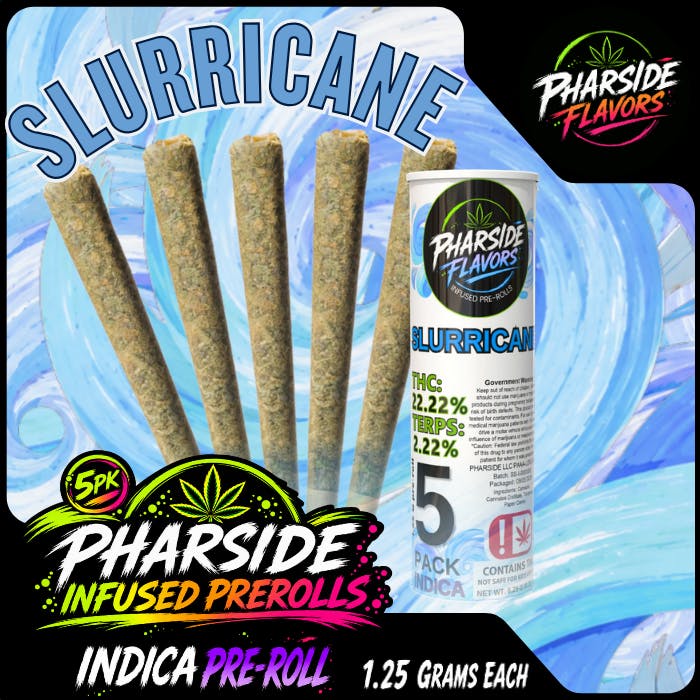 Pharside - Infused Pre-Roll 5 Pack- Slurricane 6.25g