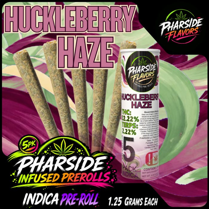 Pharside - Infused Pre-Roll 5 Pack- Huckleberry Haze 6.25g
