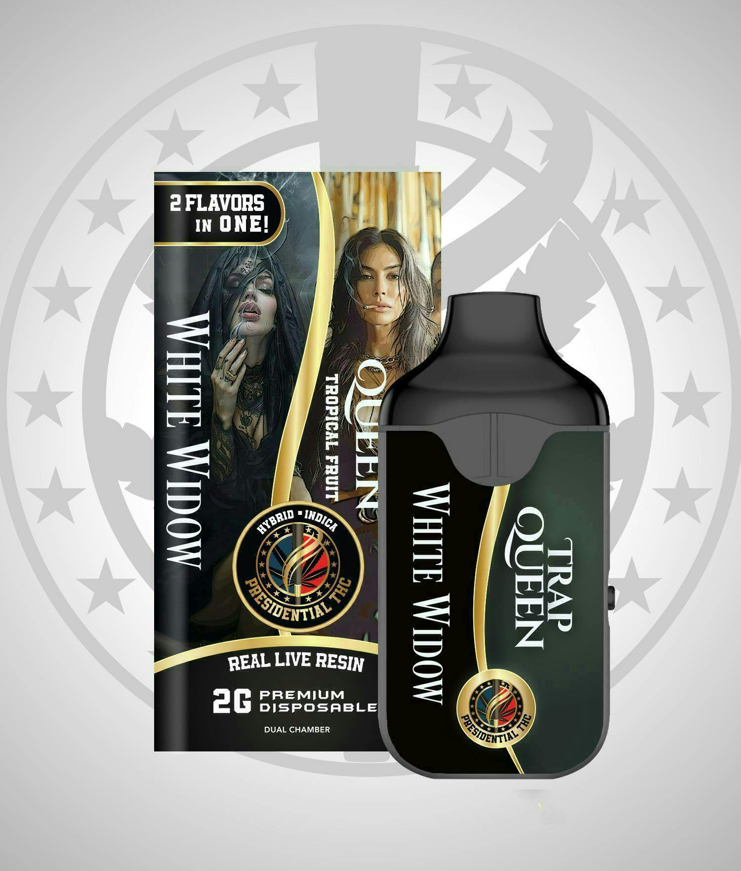 White Widow / Trap Queen | Live Resin Dual Disposable | 2g