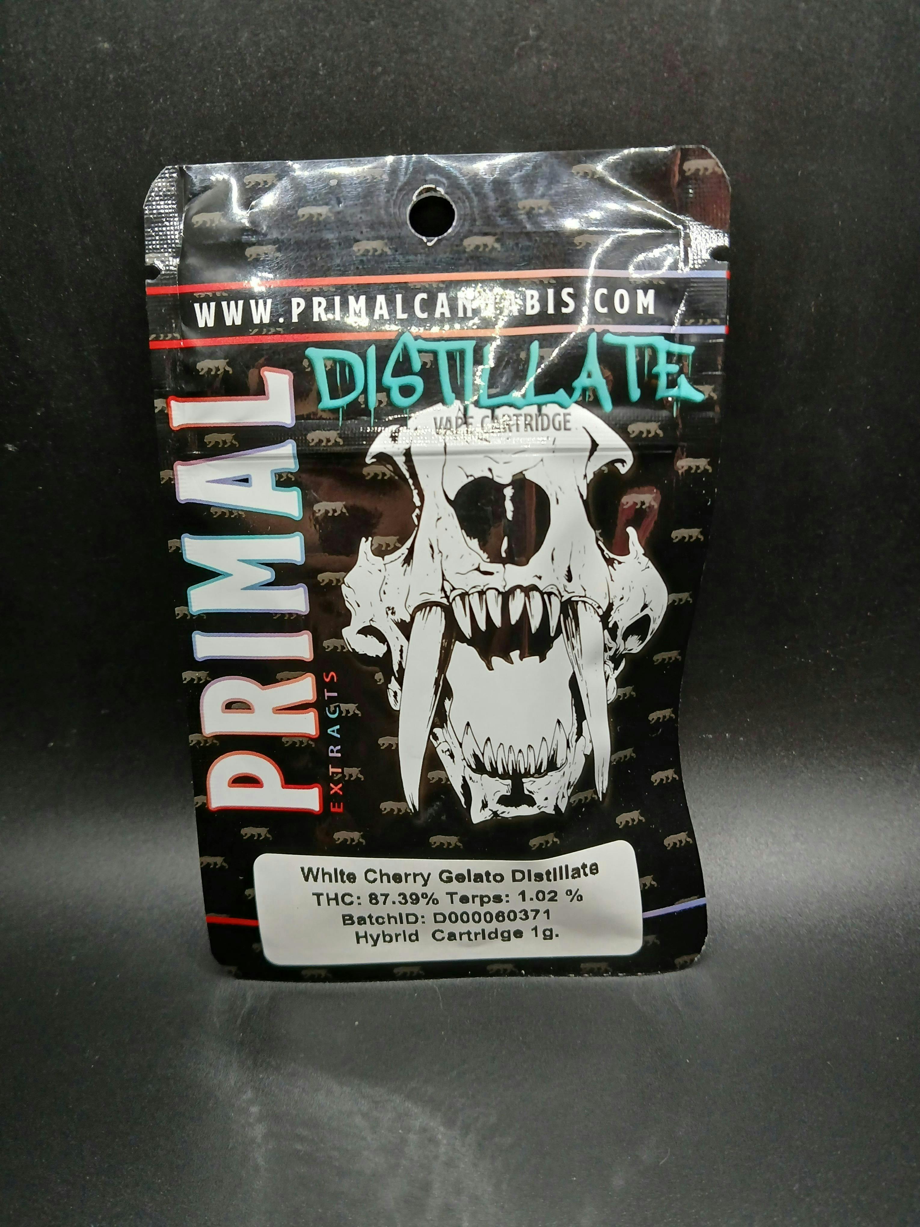 Primal Cannabis | White Cherry Gelato | Cartridge | 1g