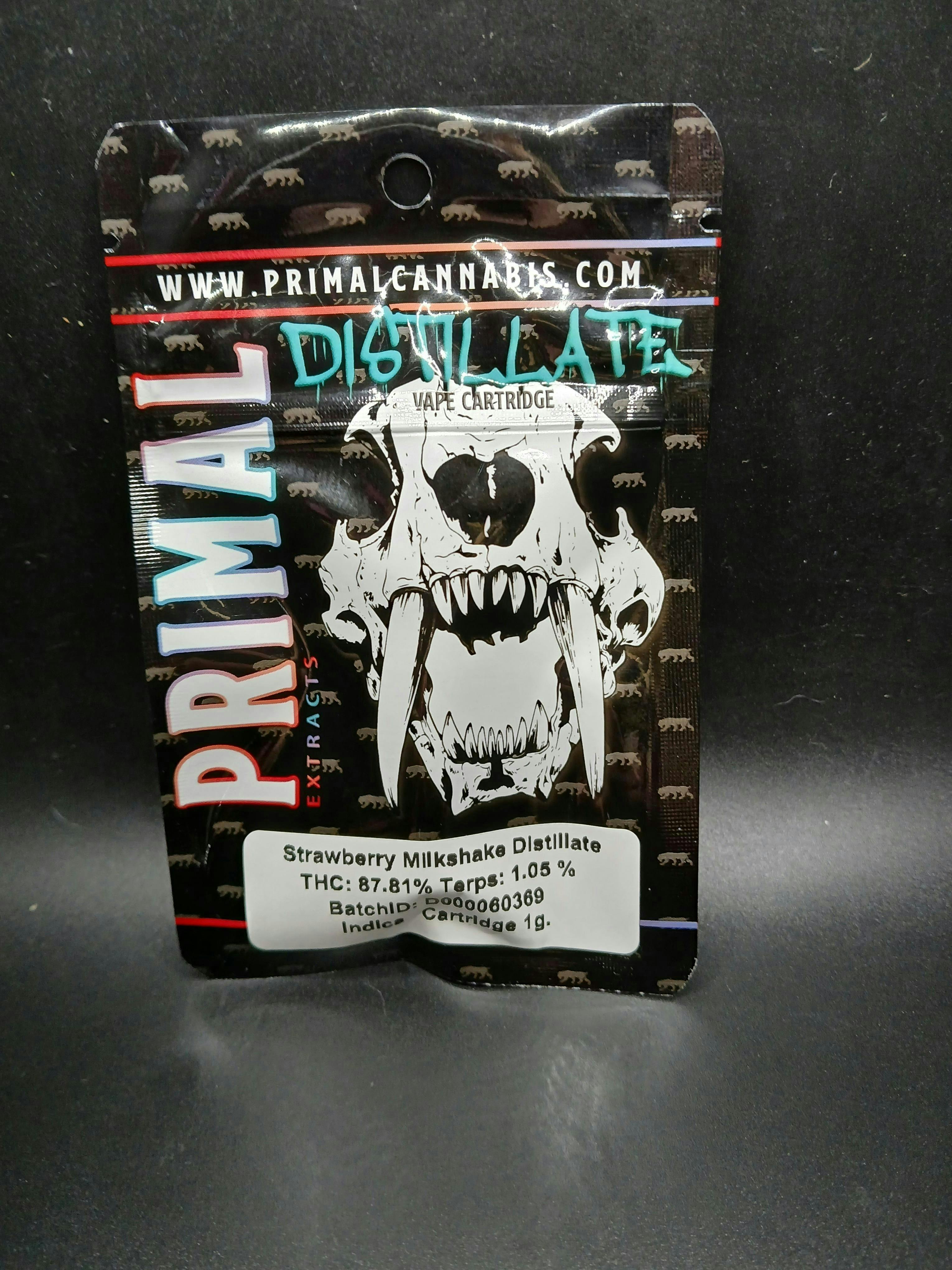 Primal Cannabis | Strawberry Milkshake | Cartridge | 1g by Primal Cannabis