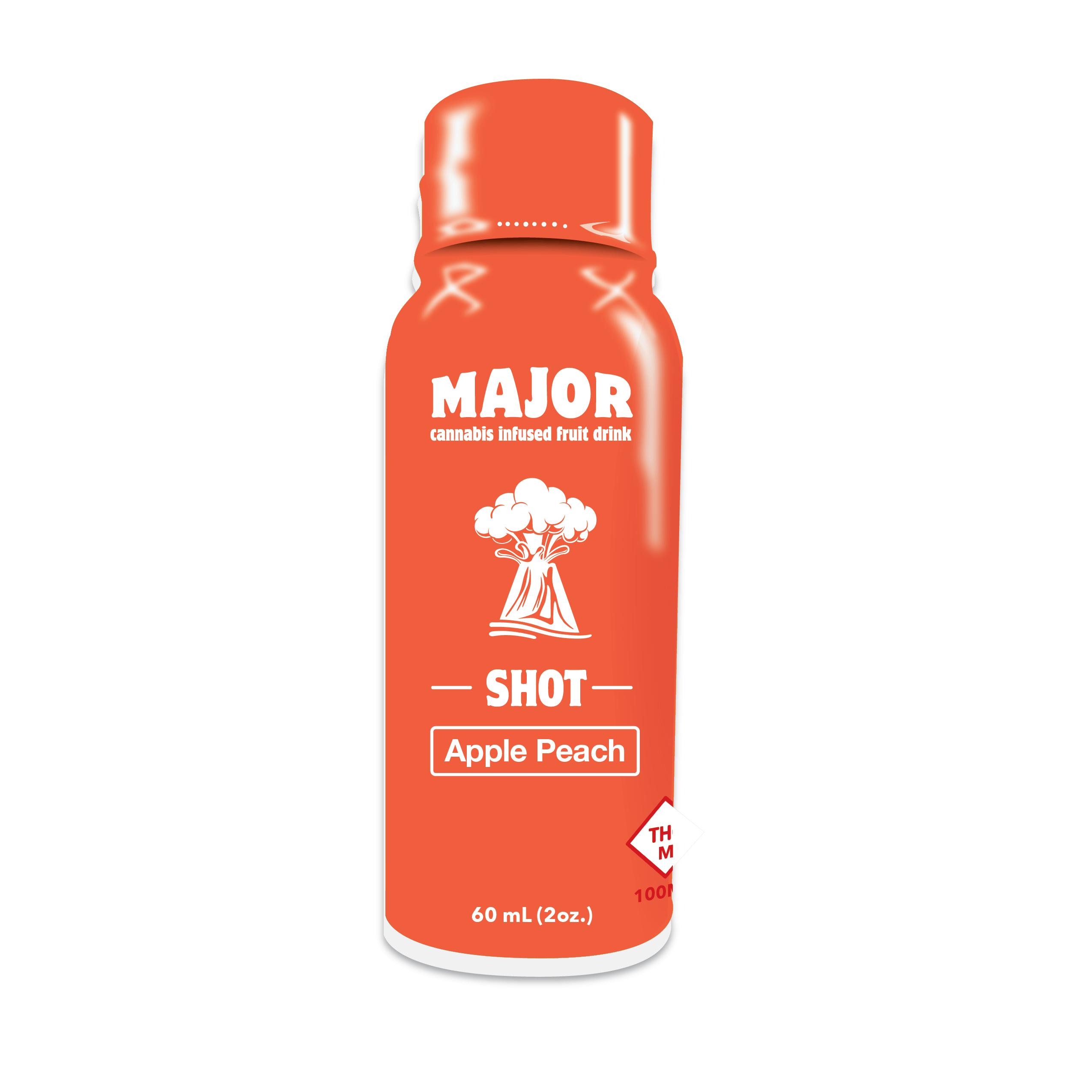 Major | Apple Peach Drink | 100mg | 2fl oz
