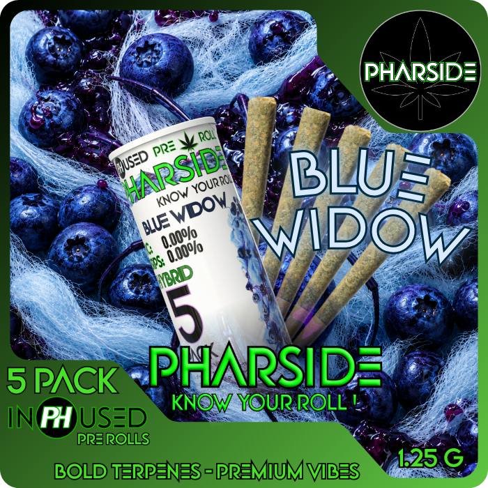 Pharside - Infused Pre-Roll 5 Pack- Blue Widow 6.25g by Pharside