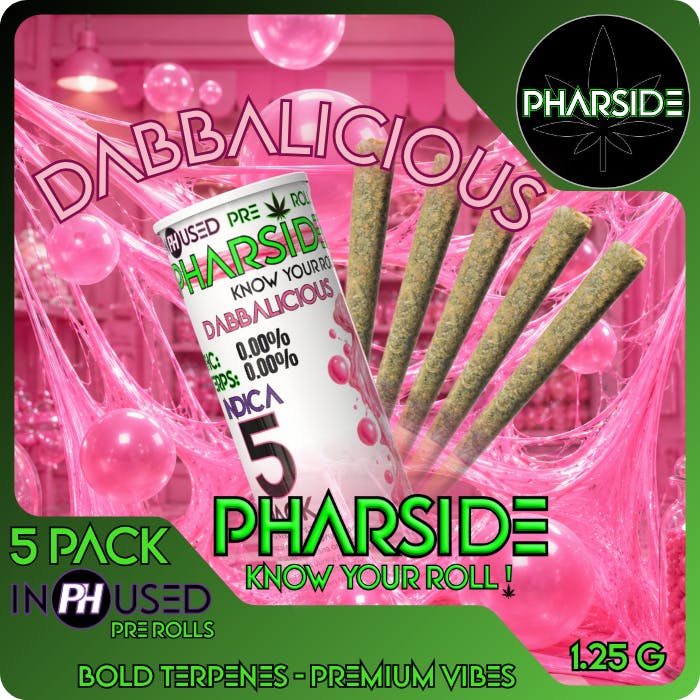 Pharside - Infused Pre-Roll 5 Pack- Dabbalicious 6.25g