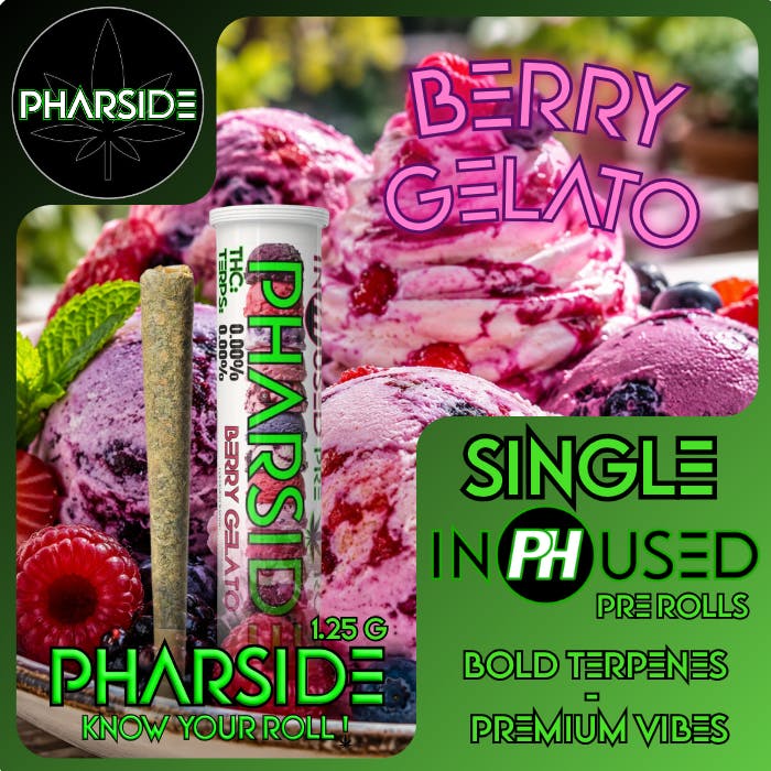 Pharside - Infused Pre-roll - Berry Gelato 1.25g