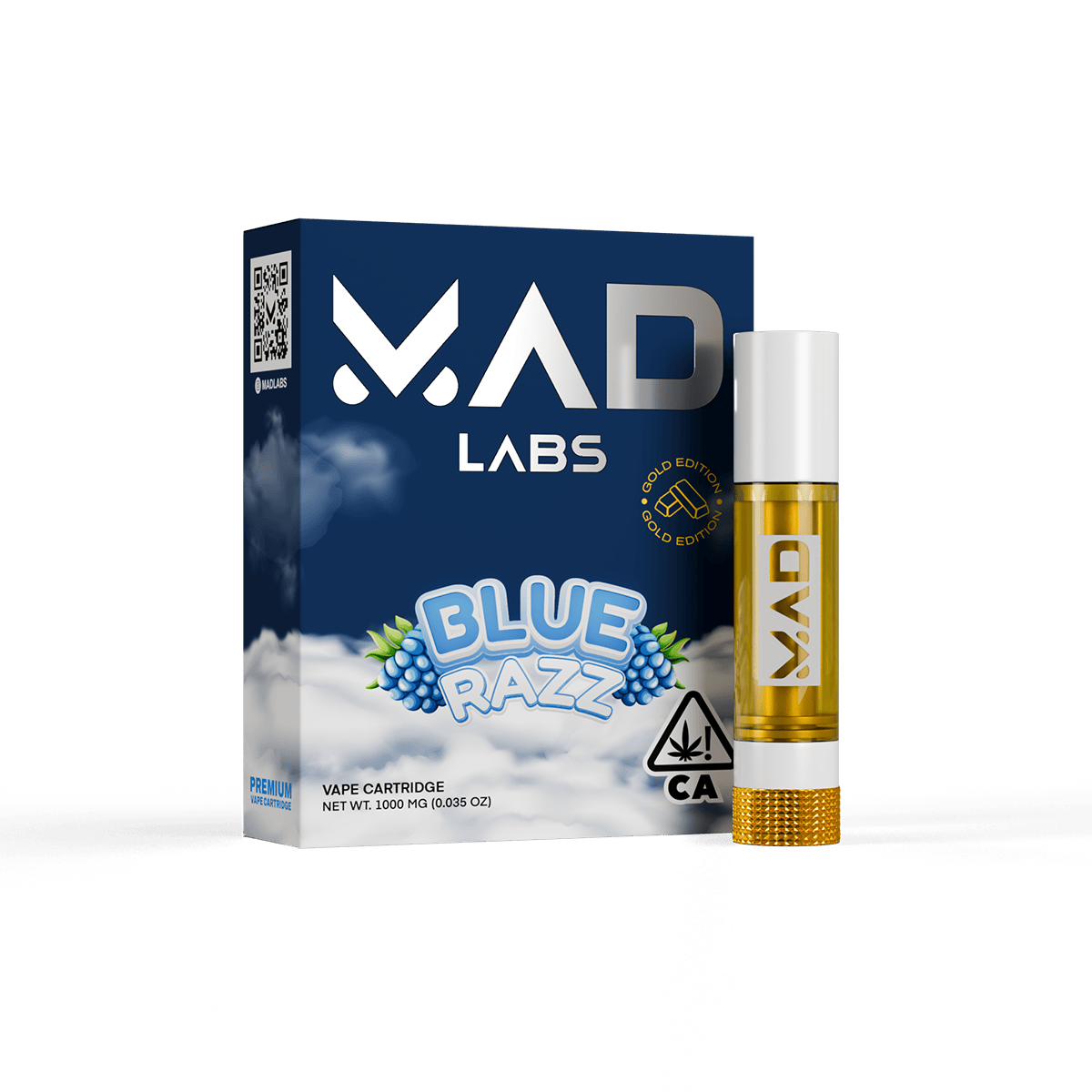 Mad Labs - Blue Razz - Vape Cartridge 1G