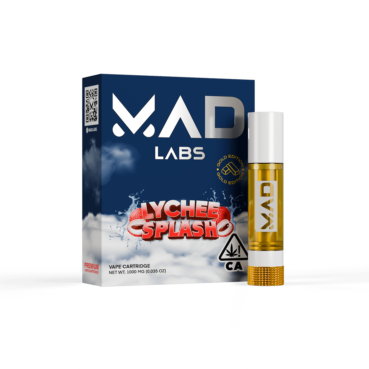 Mad Labs - Lychee Splash - Vape Cartridge 1G