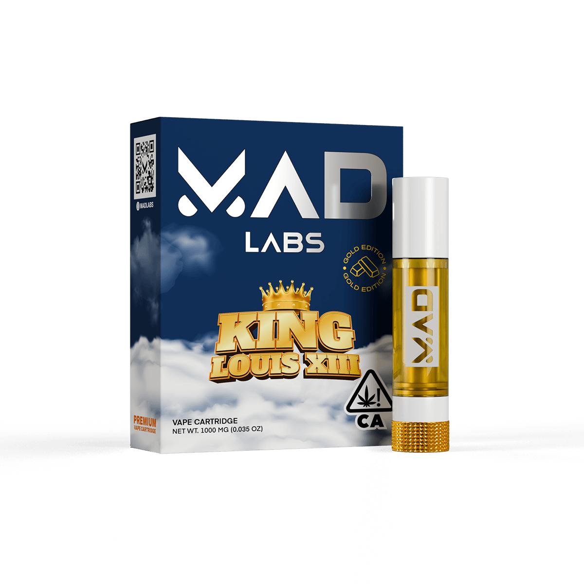 Mad Labs - King Louis XIII - Vape Cartridge 1G