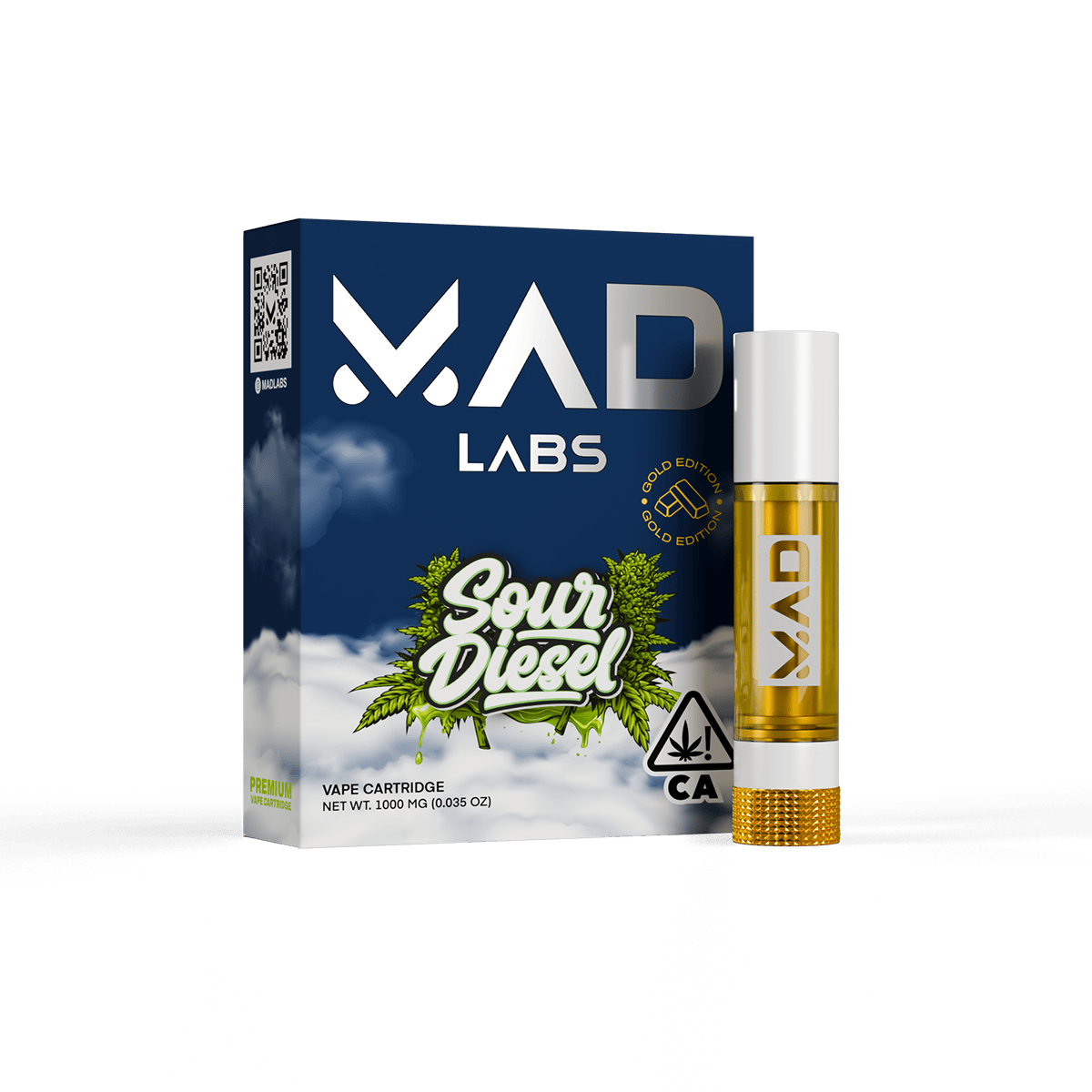 Mad Labs - Sour Diesel - Vape Cartridge 1G