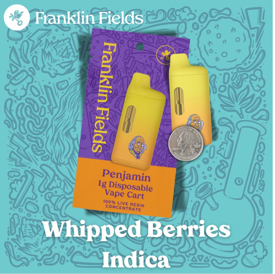 FF LIVE RESIN VAPE CART INDICA WHIPPED BERRIES 1G