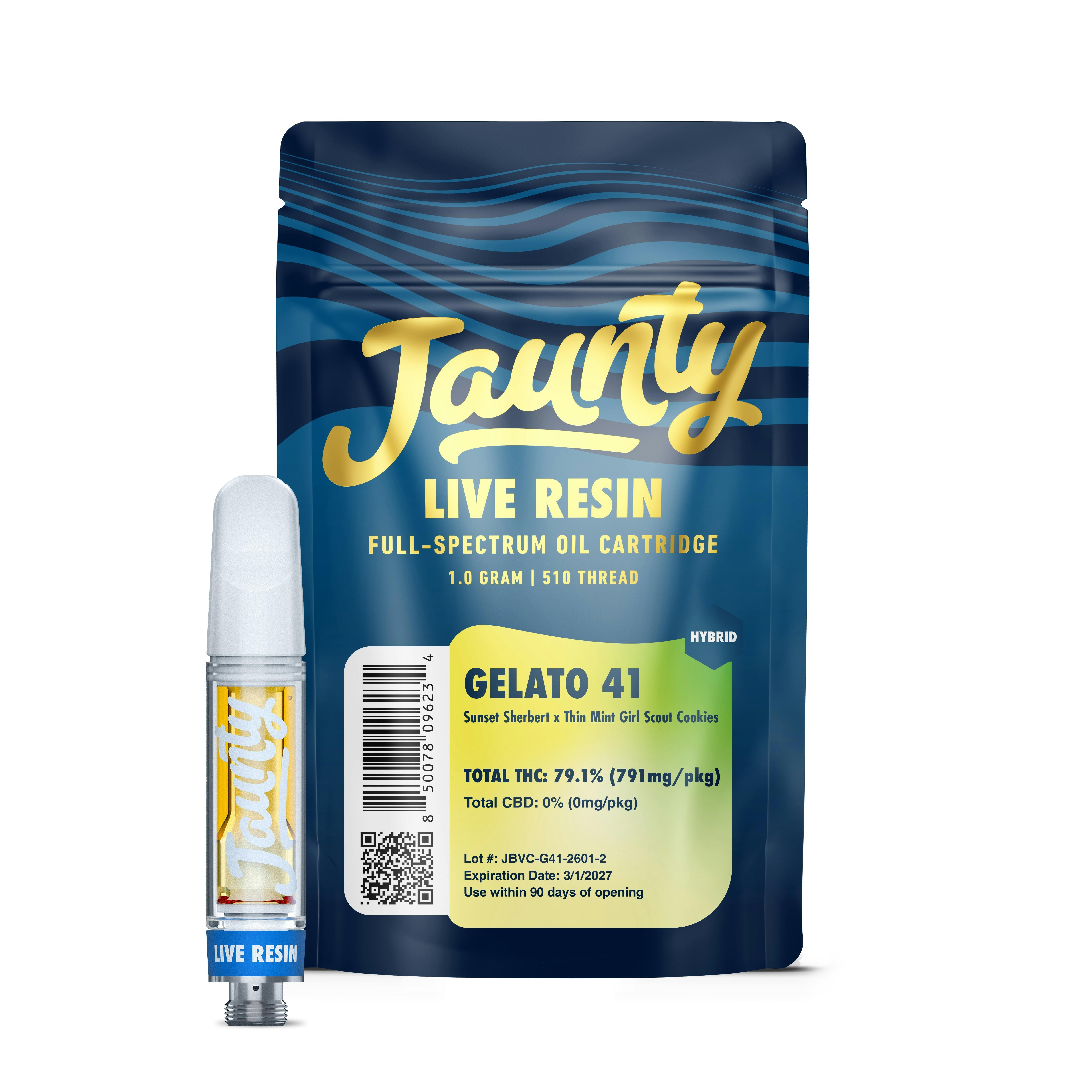Gelato 41 | Live Resin | Cartridge | 1g
