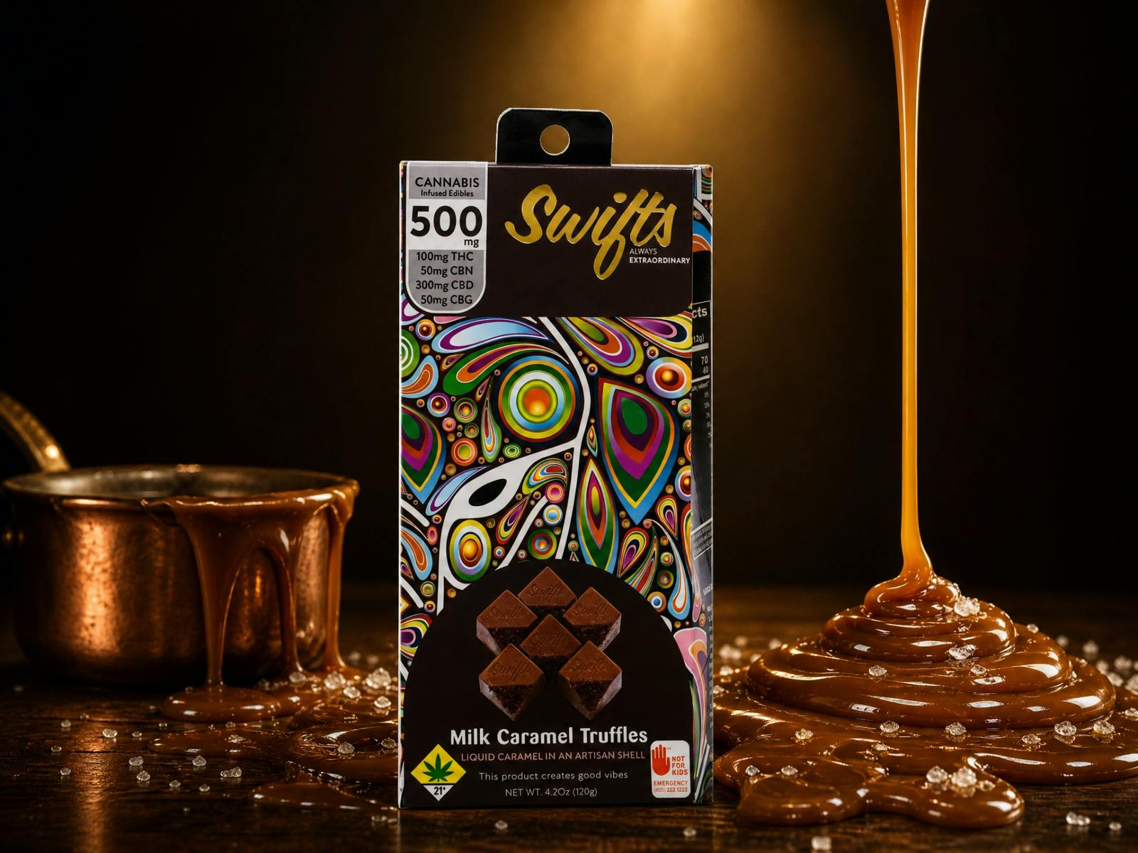 Swifts Edibles: 1 Truffle Milk Caramel Max
