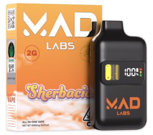 Mad Labs | Sherbacio | Disposable | 2g by Mad Labs