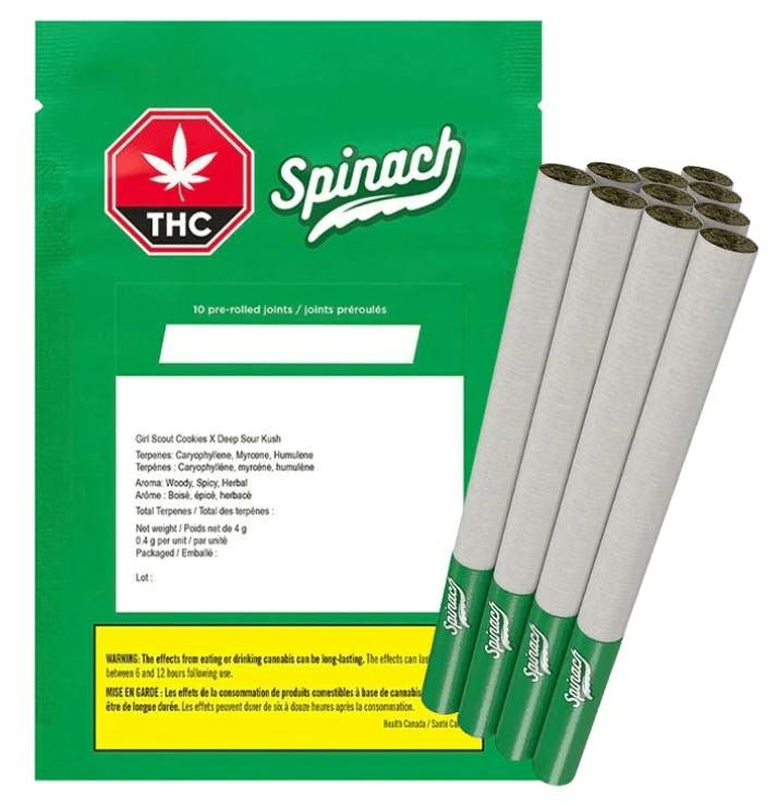 Spinach | Space Cake | Mini Joints | 0.4g each | 10pk
