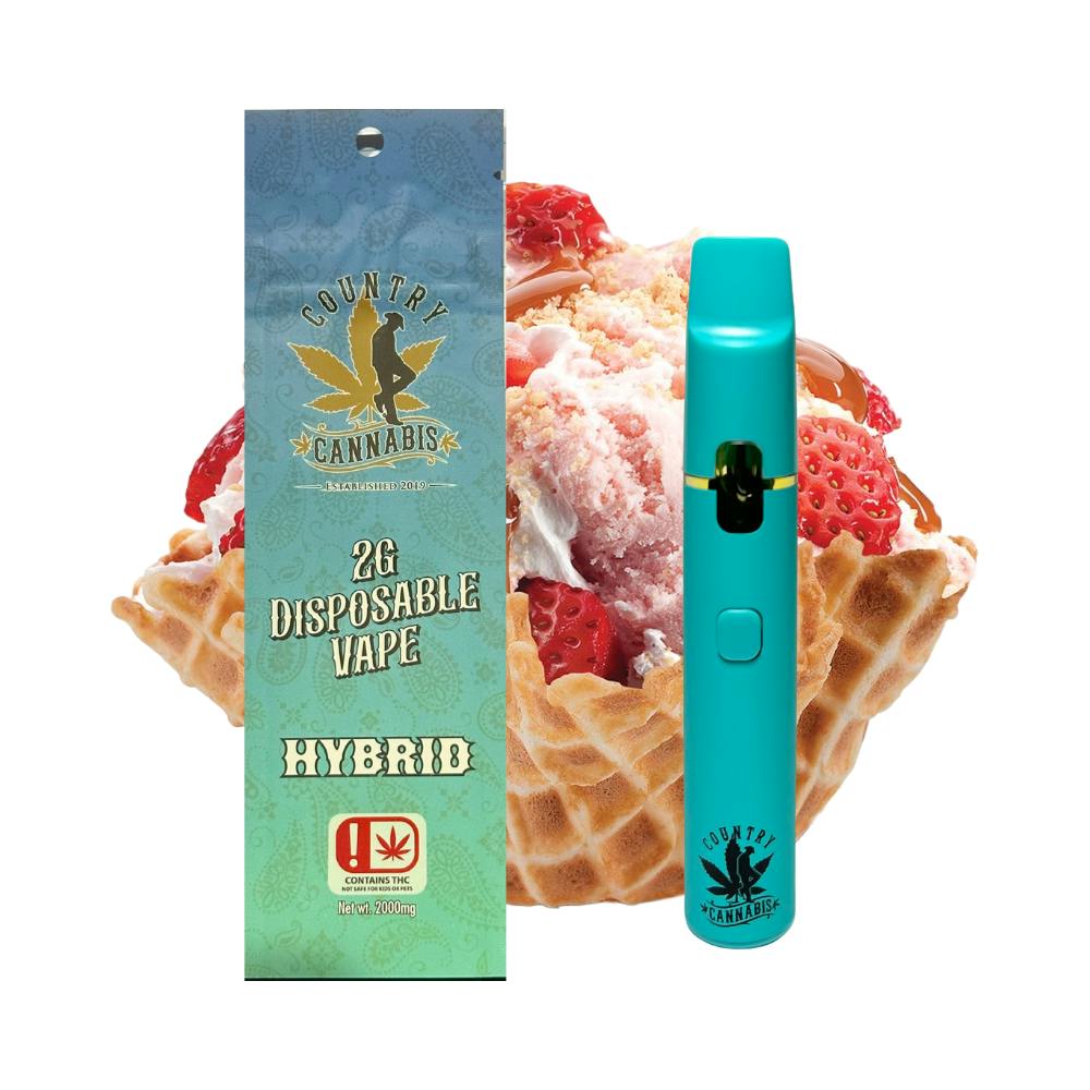 Strawberry Gelato | Vape | 2G by Country Cannabis