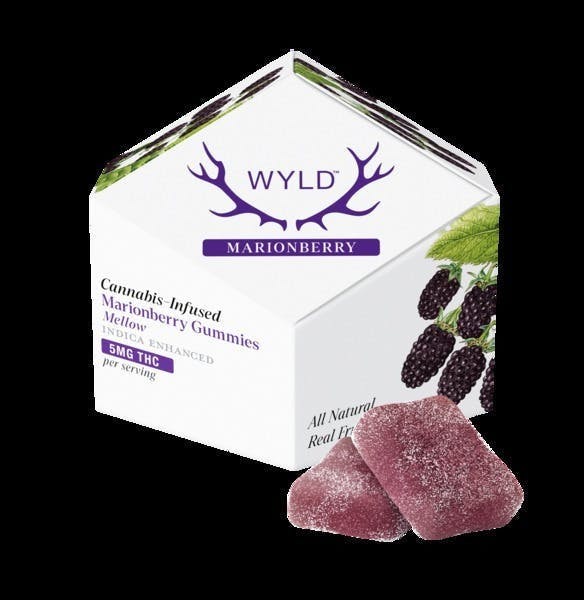 Marionberry Indica Enhanced Gummies | Gummies | 20pk | 5mg/ea by Wyld