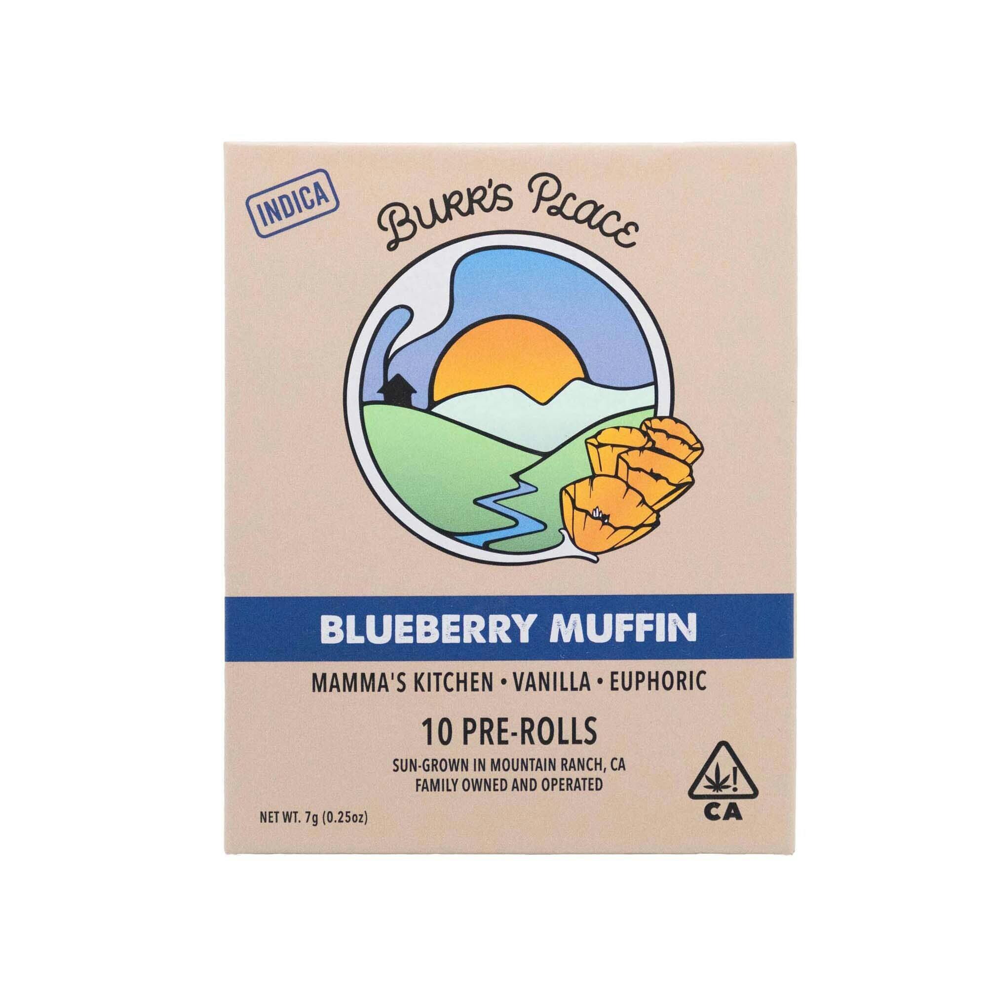 Blueberry Muffin | Joints | 0.7g each | 10pk by Burr's Place