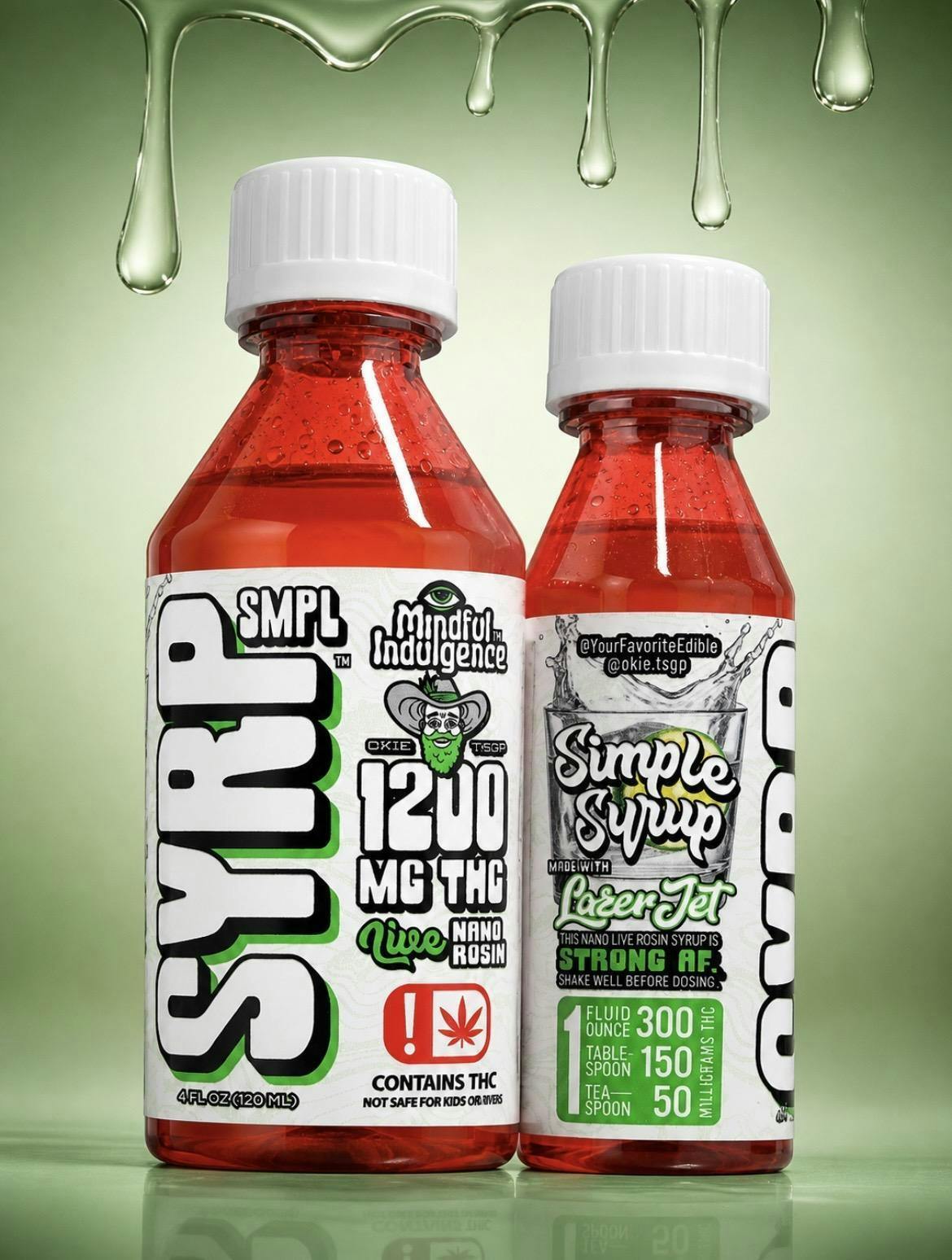 MI x Okie TSGP | Smpl Syrp | Lazer Jet | Mix-in | 1200mg | 120ml